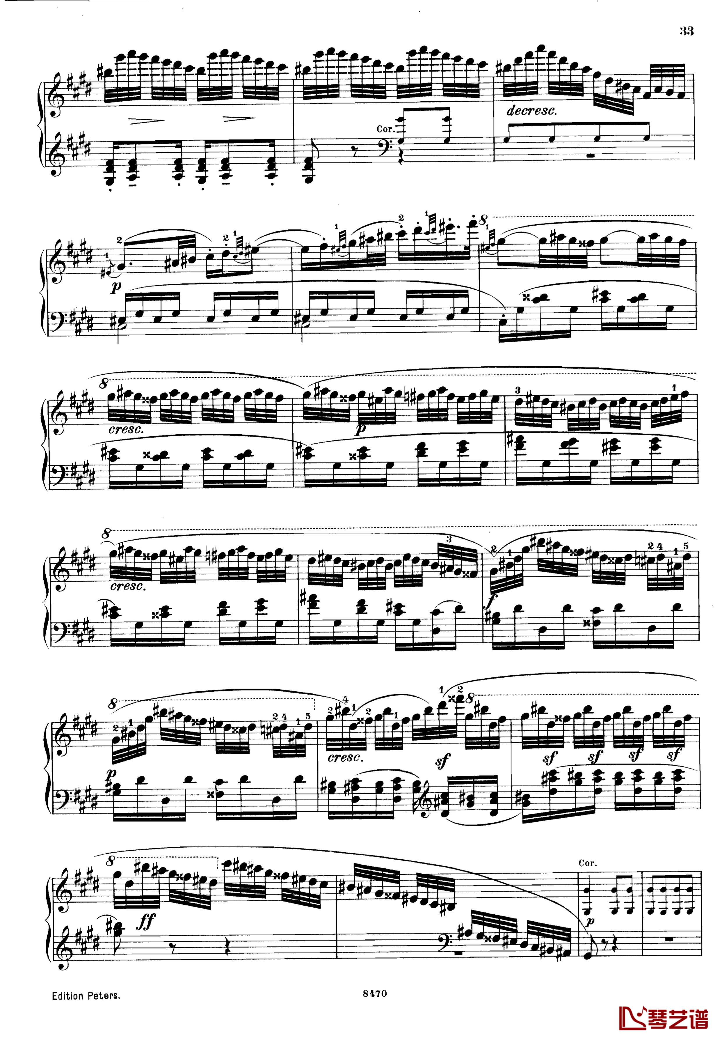 升c小调第三钢琴协奏曲Op.55钢琴谱-克里斯蒂安-里斯33