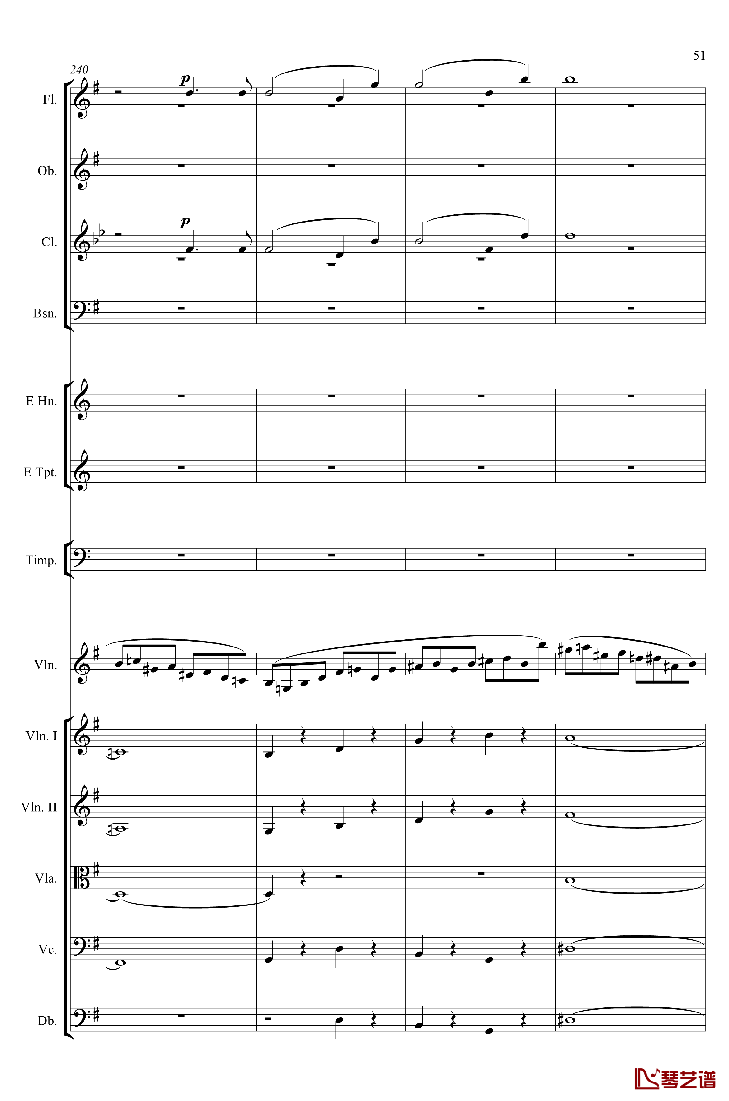 e小调小提琴协奏曲Op.64钢琴谱-第一乐章-门德尔松51
