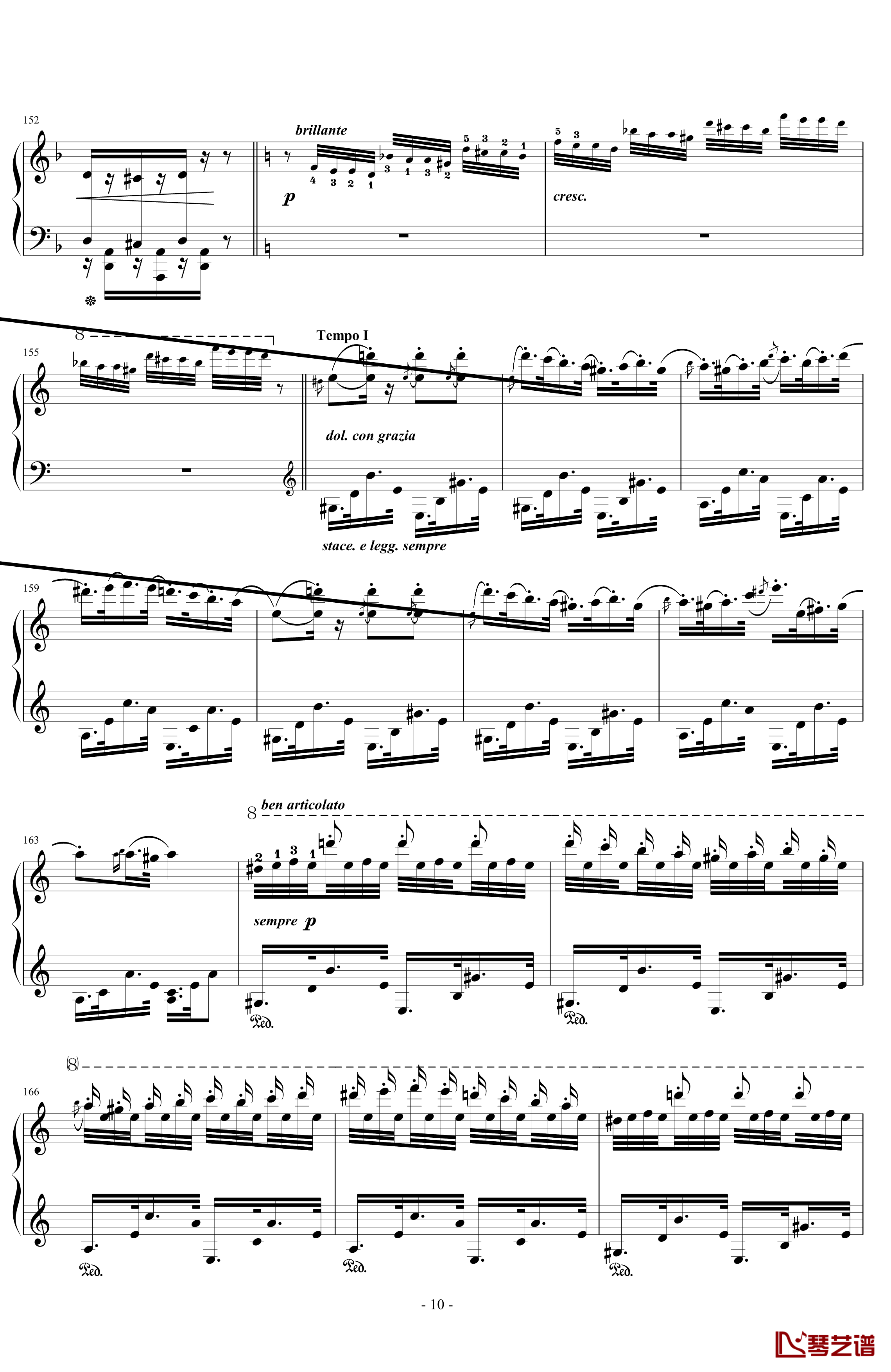 匈牙利狂想曲14号钢琴谱-李斯特的又一首宏大的作品-李斯特10