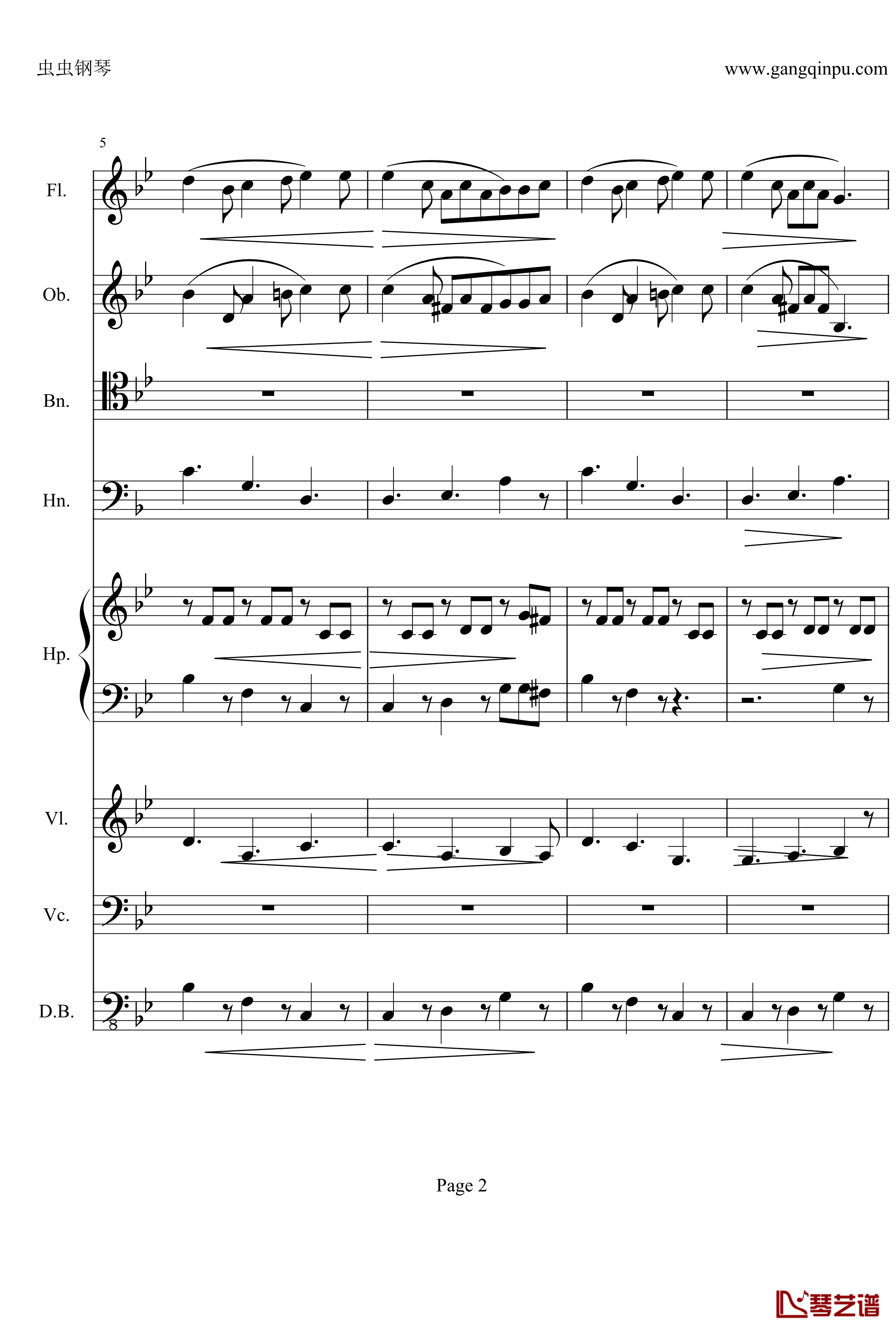 奏鸣曲之交响钢琴谱-第25首-Ⅱ-贝多芬-beethoven2