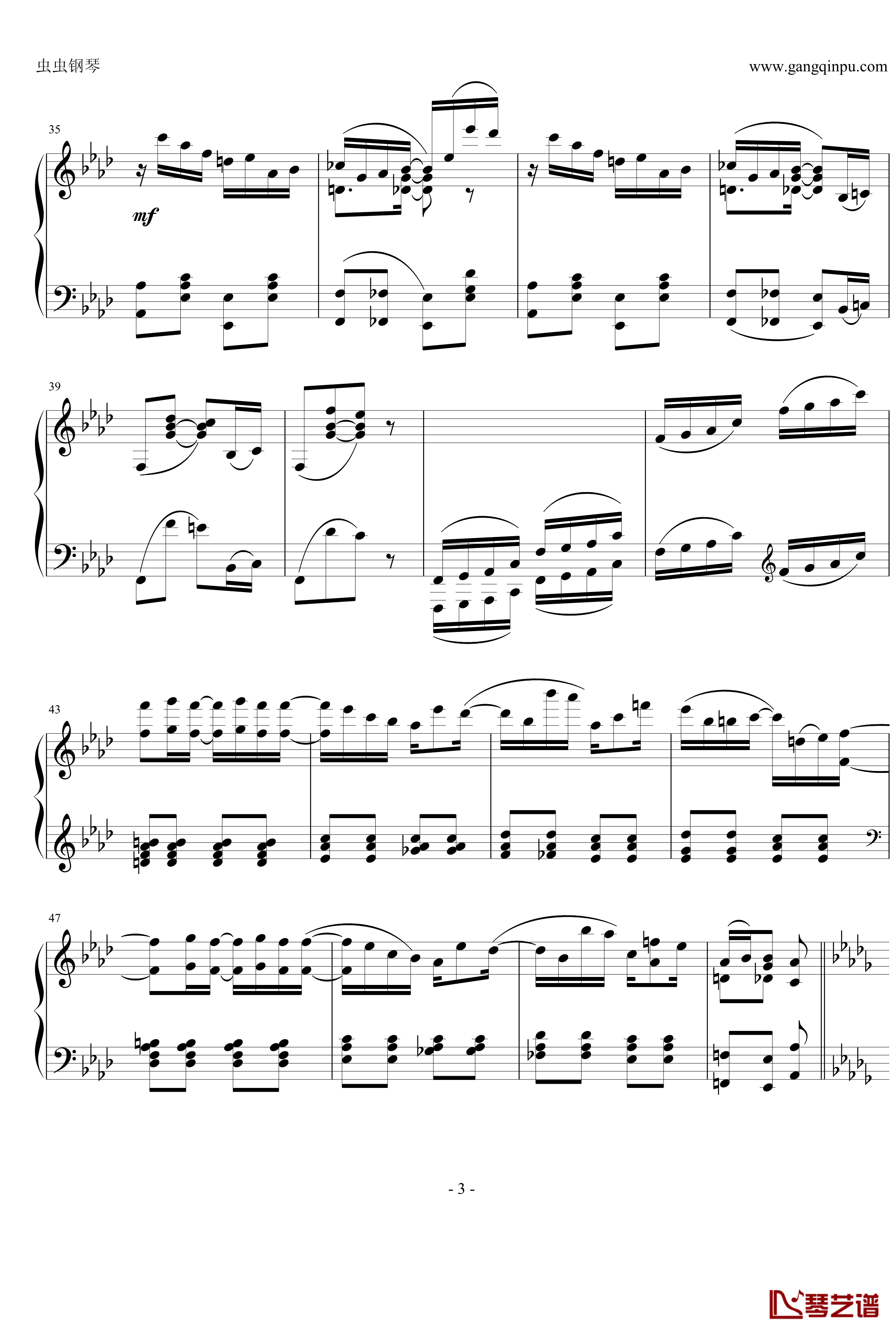 剑兰拉格钢琴谱-斯科特 乔普林3