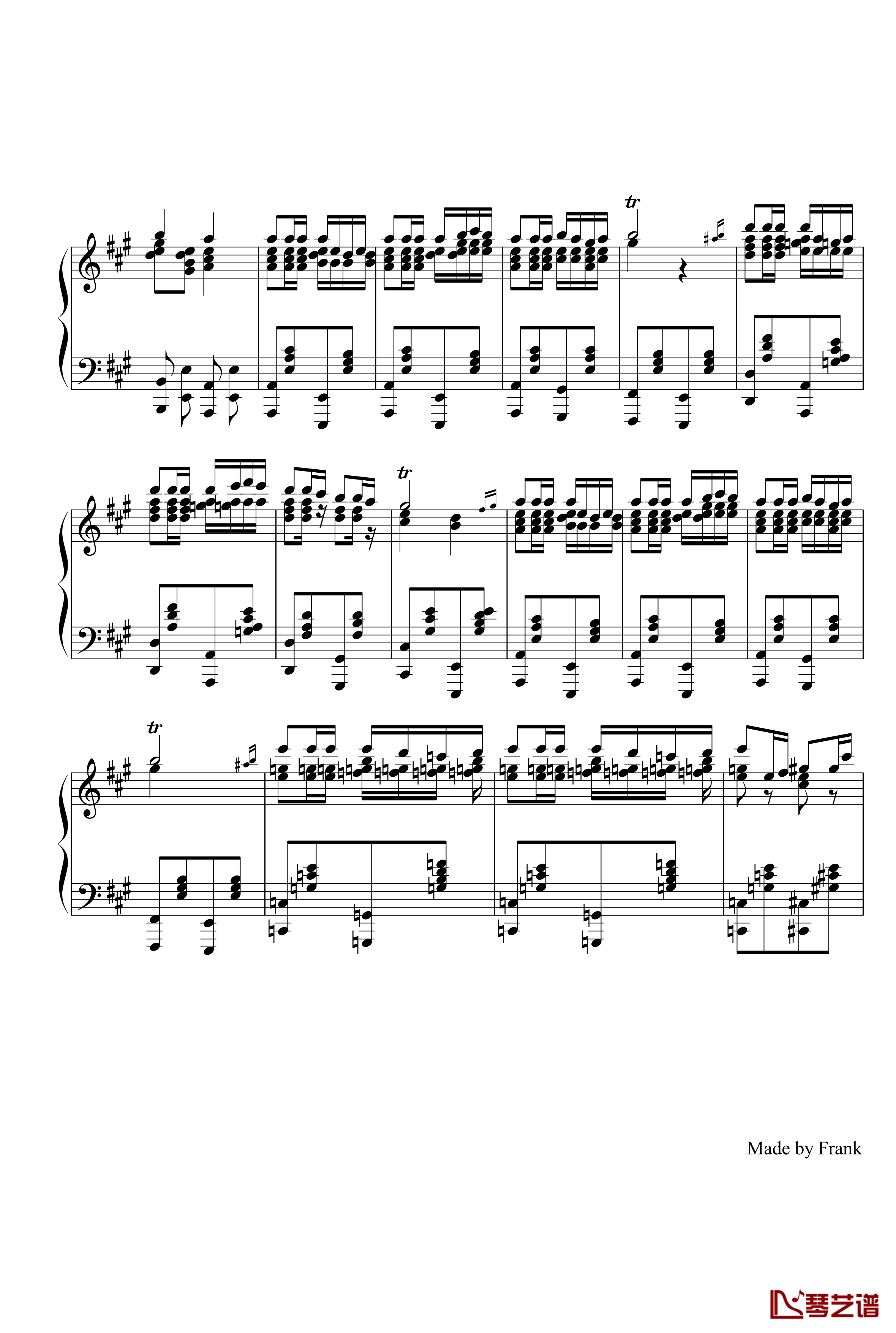 卡门序曲钢琴谱-比才-Bizet2