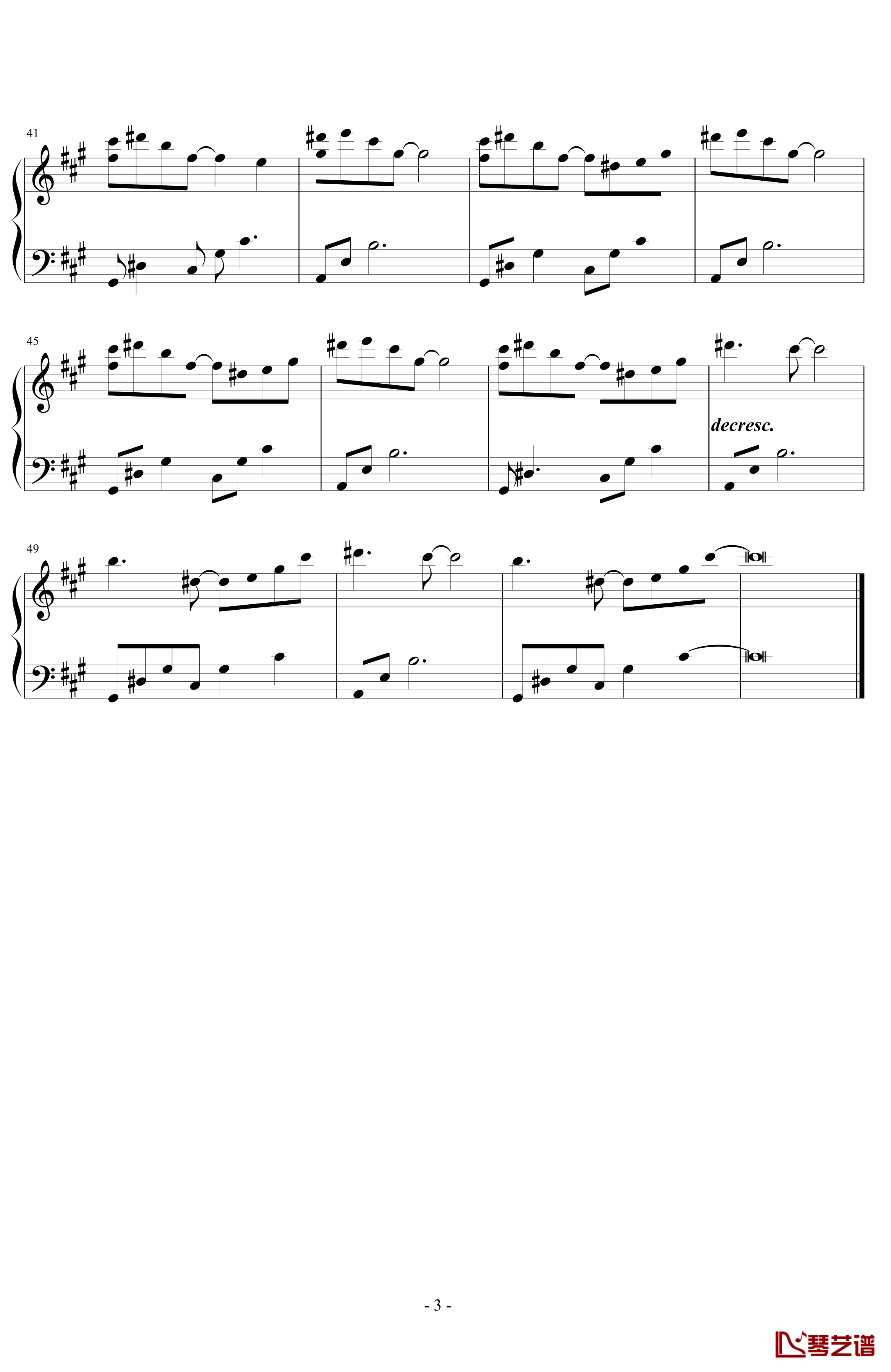 Paino钢琴谱-Yiruma3