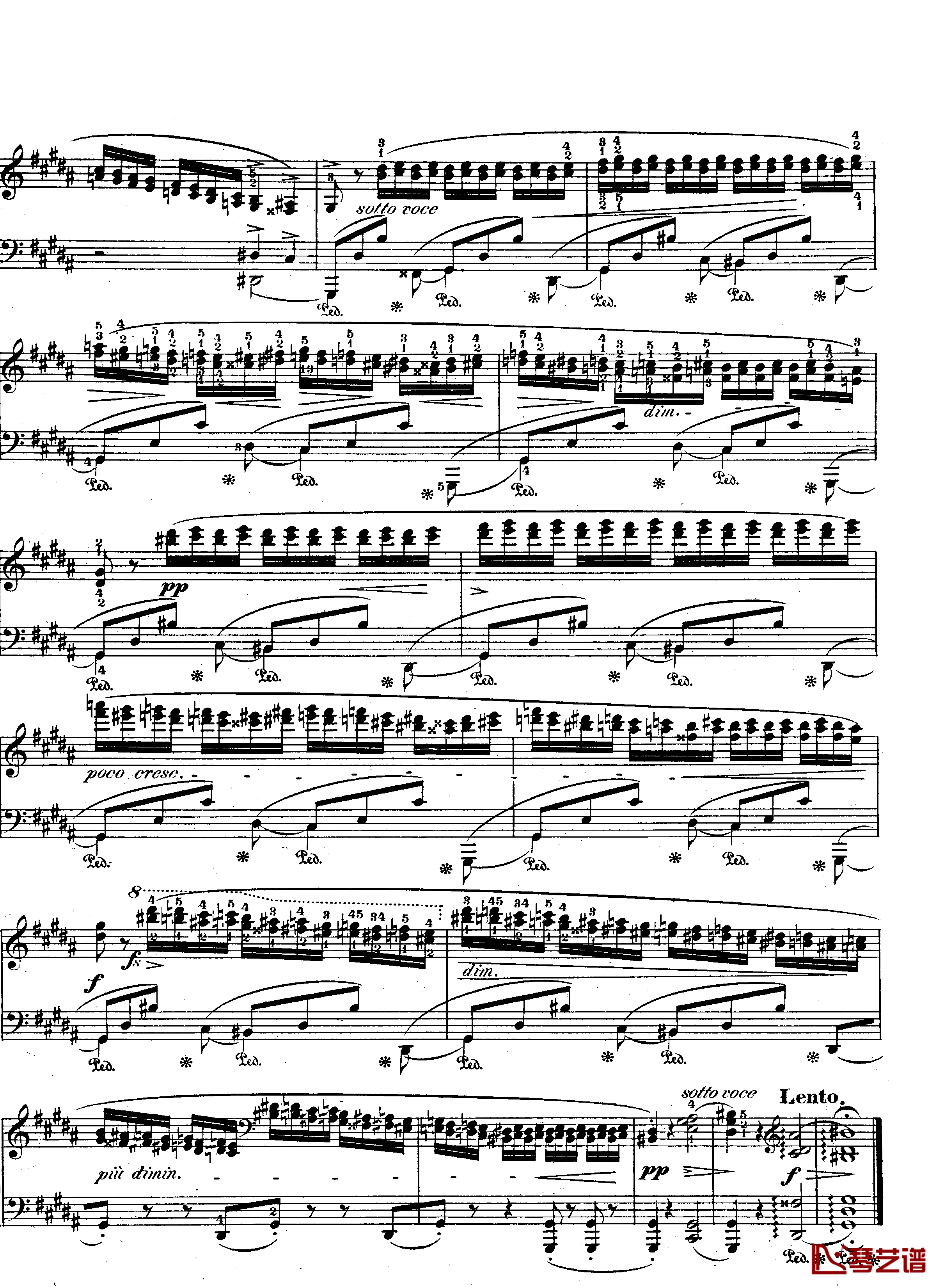 升g小调练习曲作品25-6钢琴谱-肖邦-chopin4