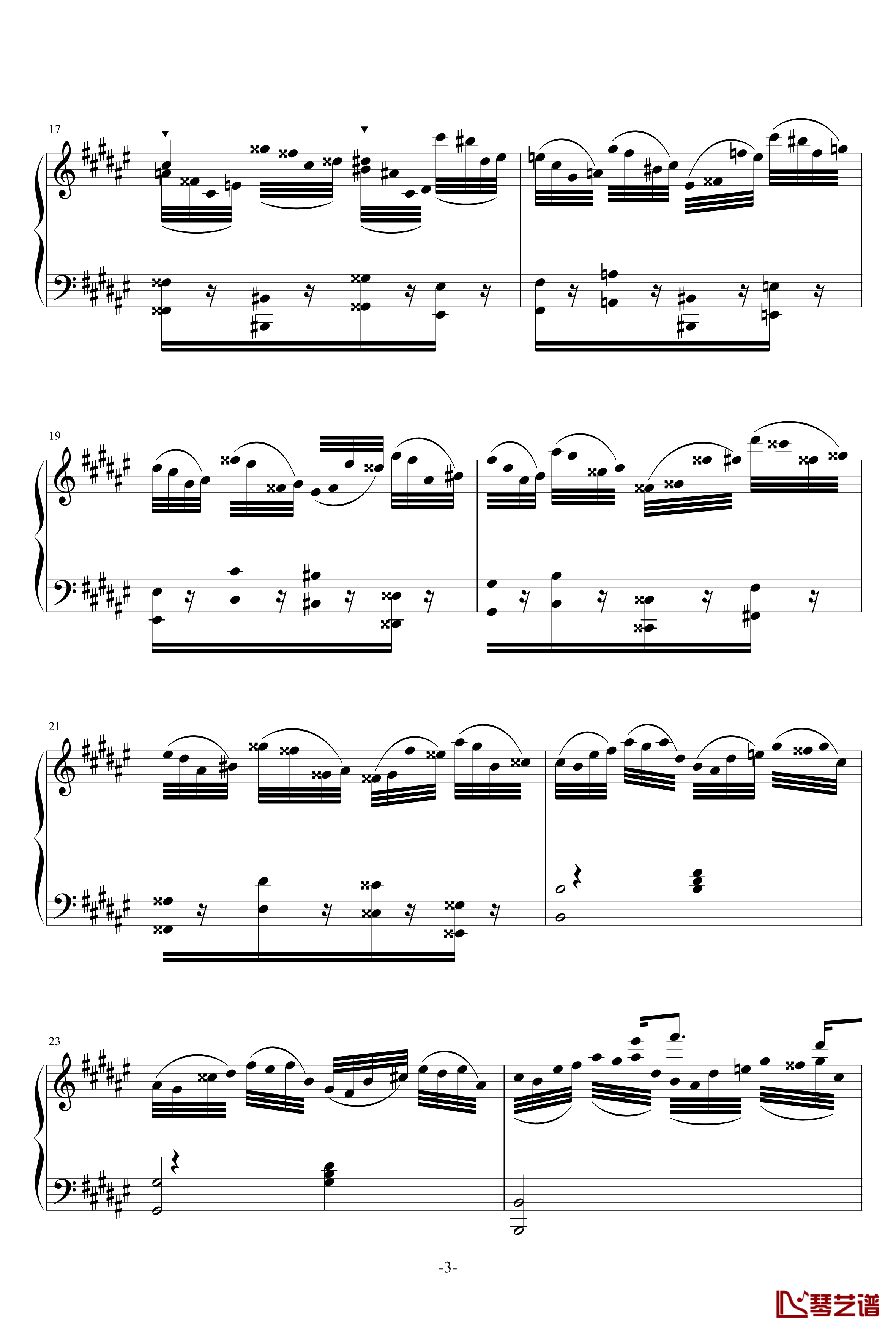 Etude in D sharp minor钢琴谱-KioooS3