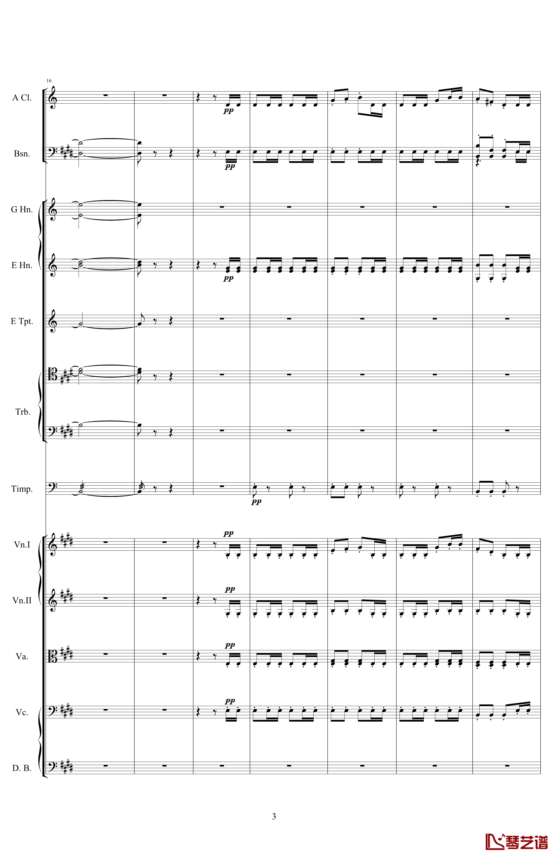 威廉退尔序曲钢琴谱-原版扒谱-罗西尼3