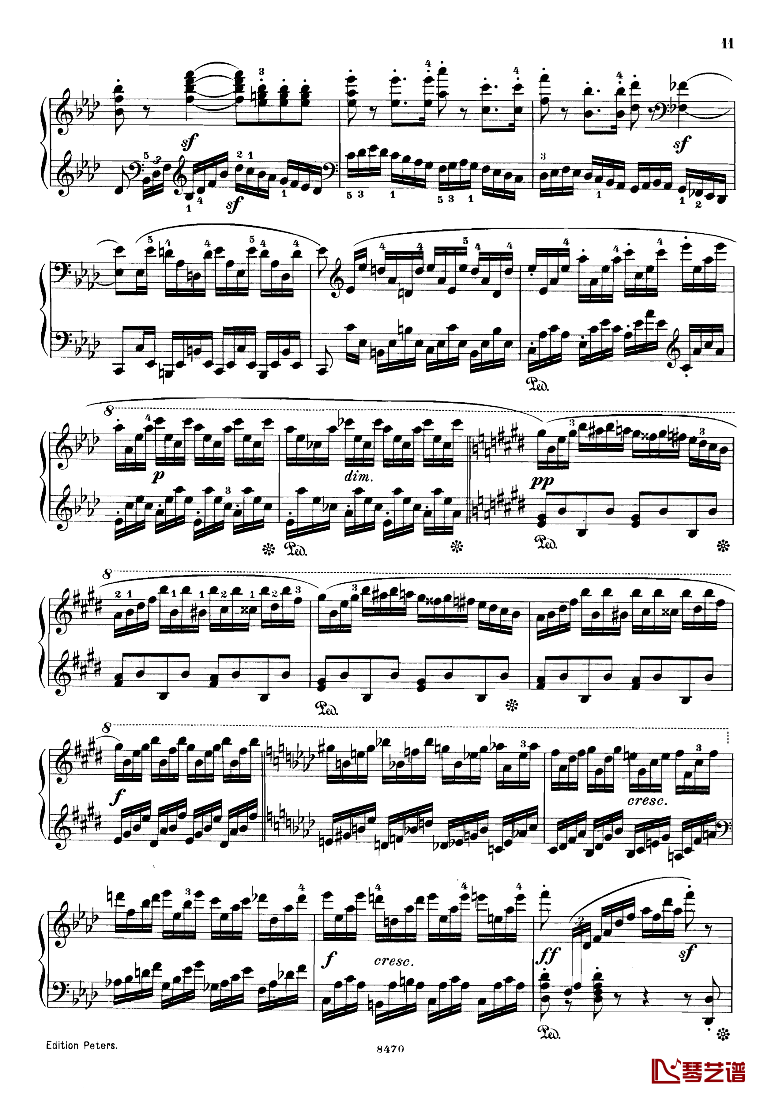 升c小调第三钢琴协奏曲Op.55钢琴谱-克里斯蒂安-里斯11
