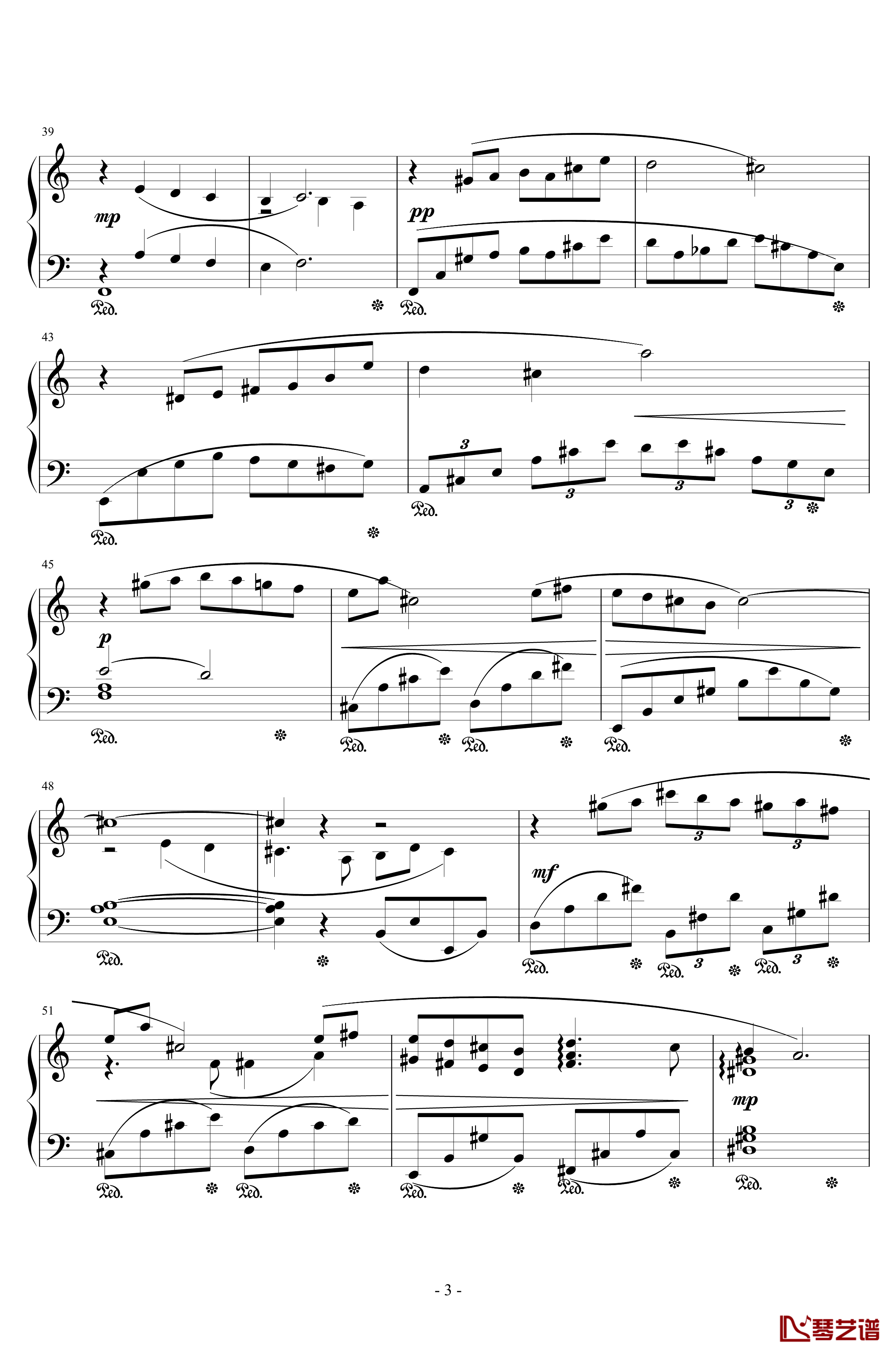 最终幻想8花园主题音乐钢琴谱-植松伸夫3