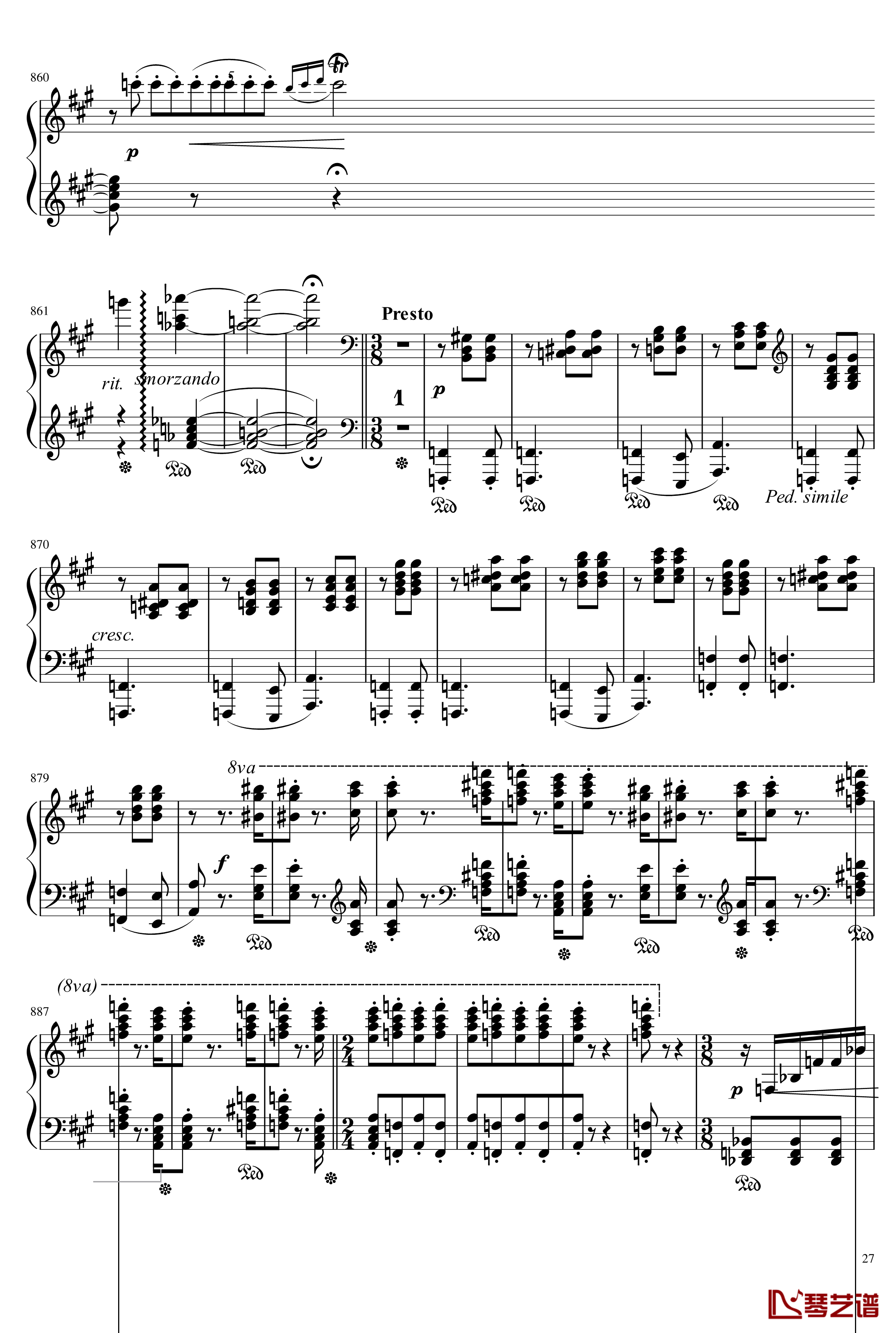 Mephisto Waltz No. 1 S. 514钢琴谱-李斯特27