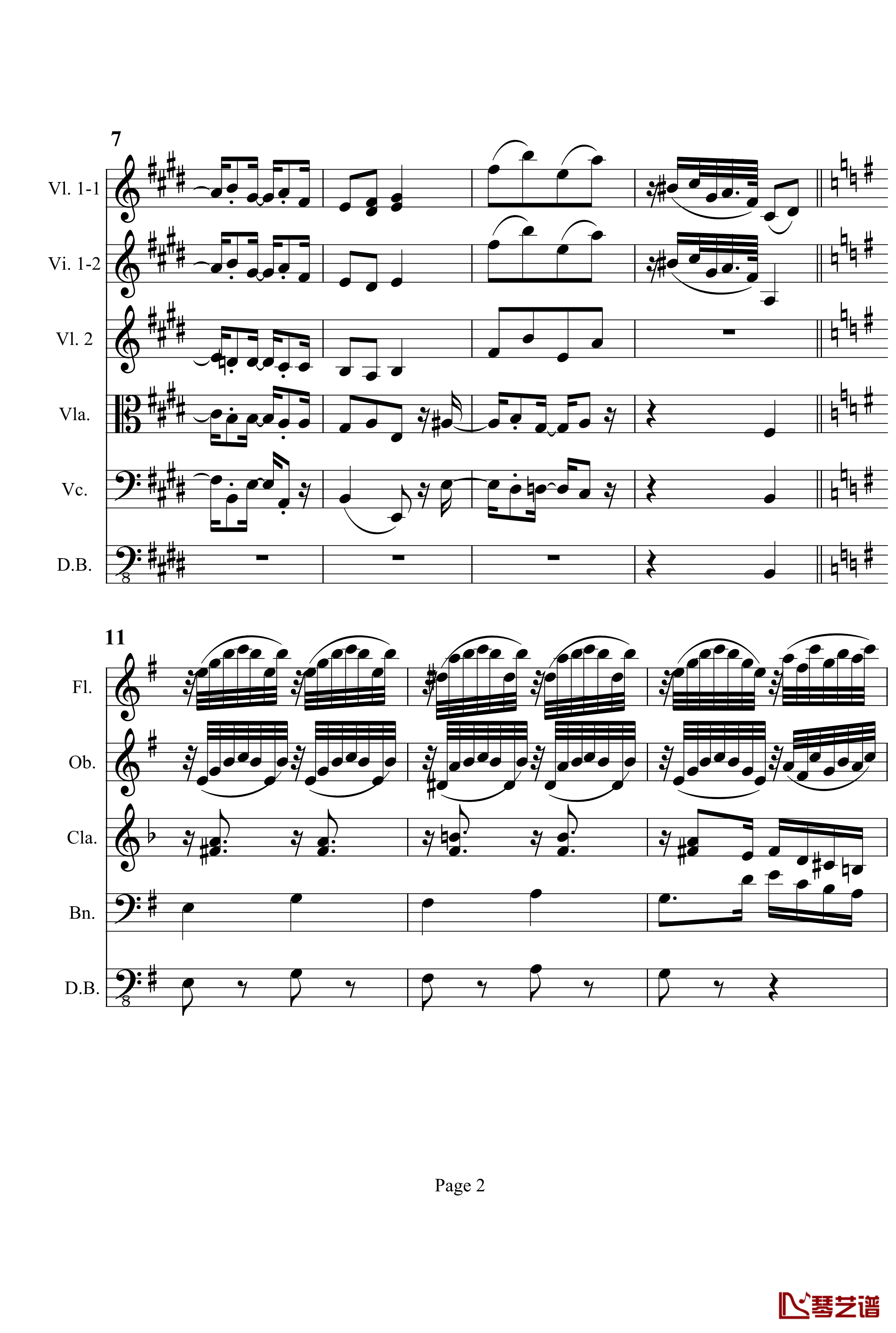 奏鸣曲之交响钢琴谱-第3首-Ⅱ-贝多芬-beethoven2