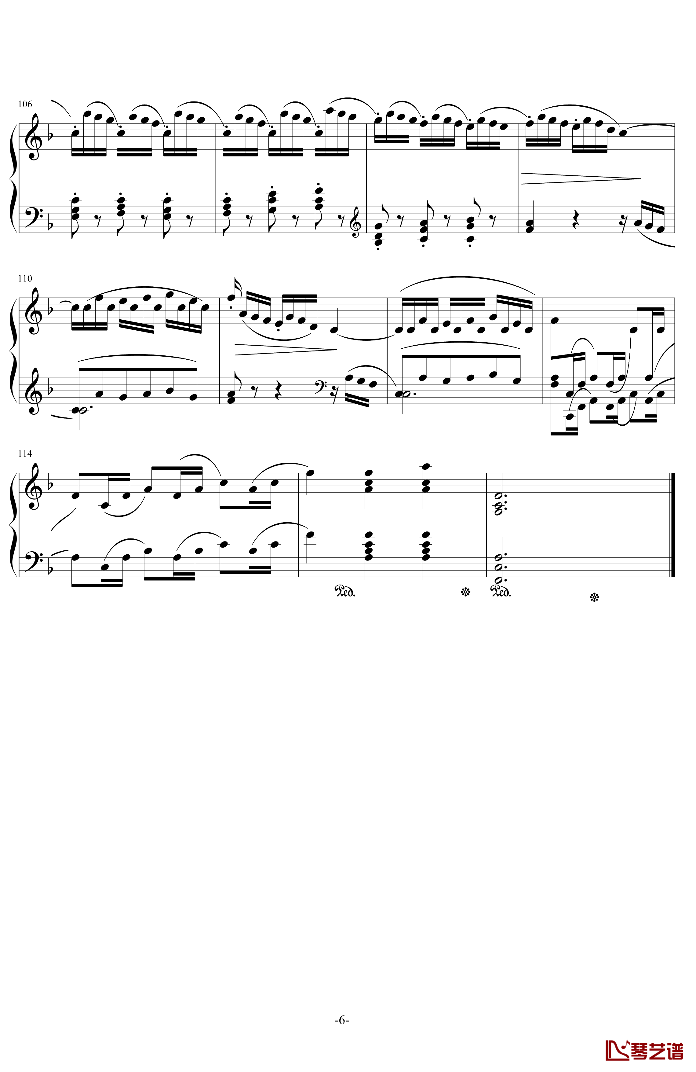小奏鸣曲Op.20.No.3第三乐章钢琴谱-库劳6