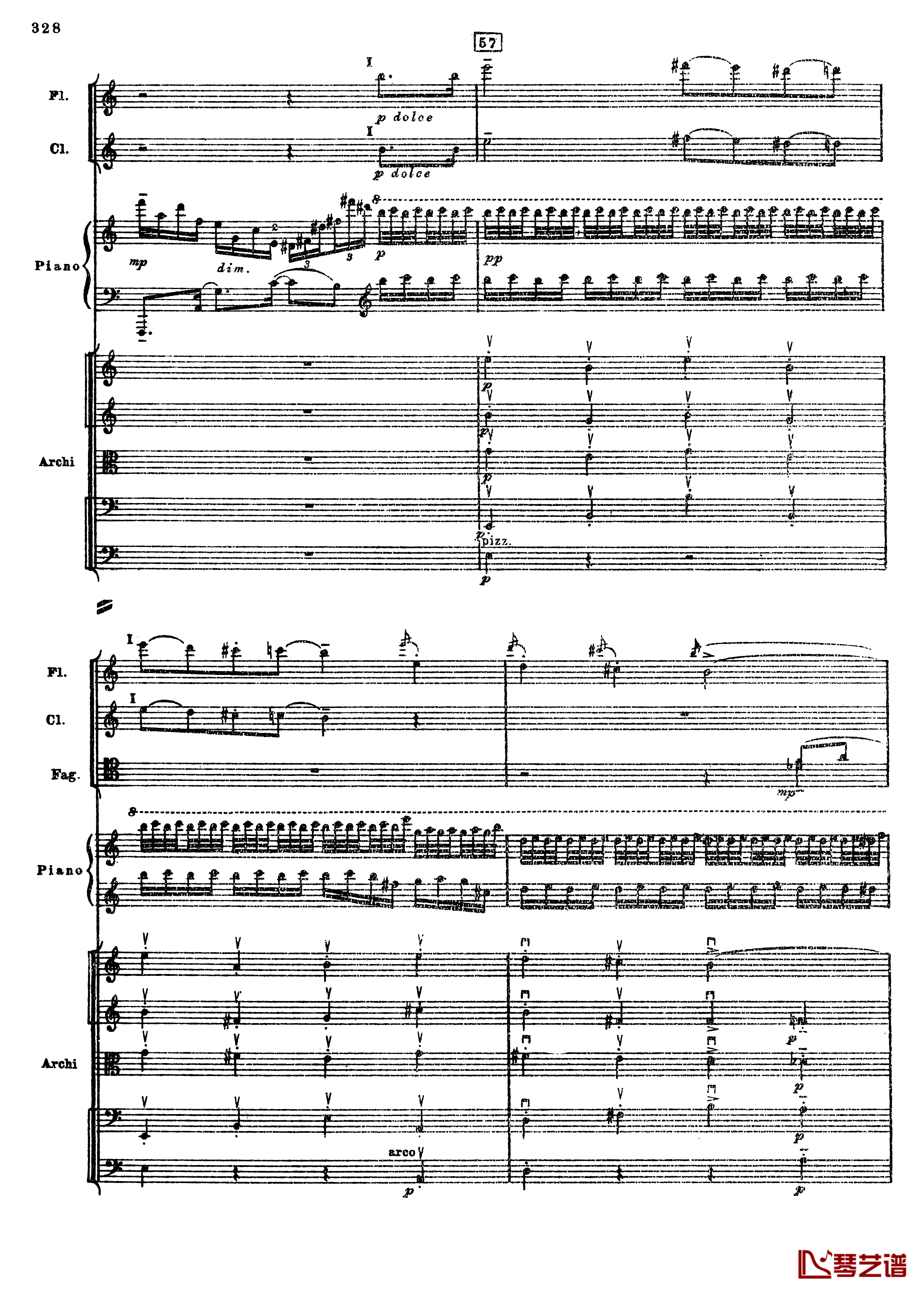 普罗科菲耶夫第三钢琴协奏曲钢琴谱-总谱-普罗科非耶夫60