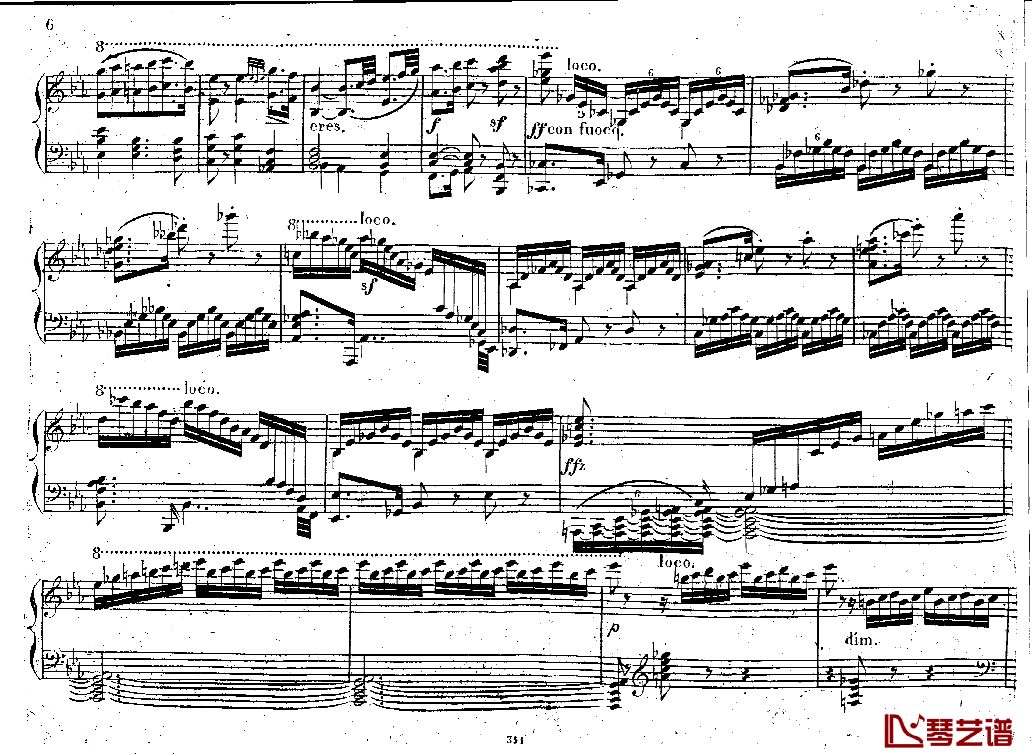 降E大调第八钢琴奏鸣曲 Op.144钢琴谱-车尔尼-Czerny5