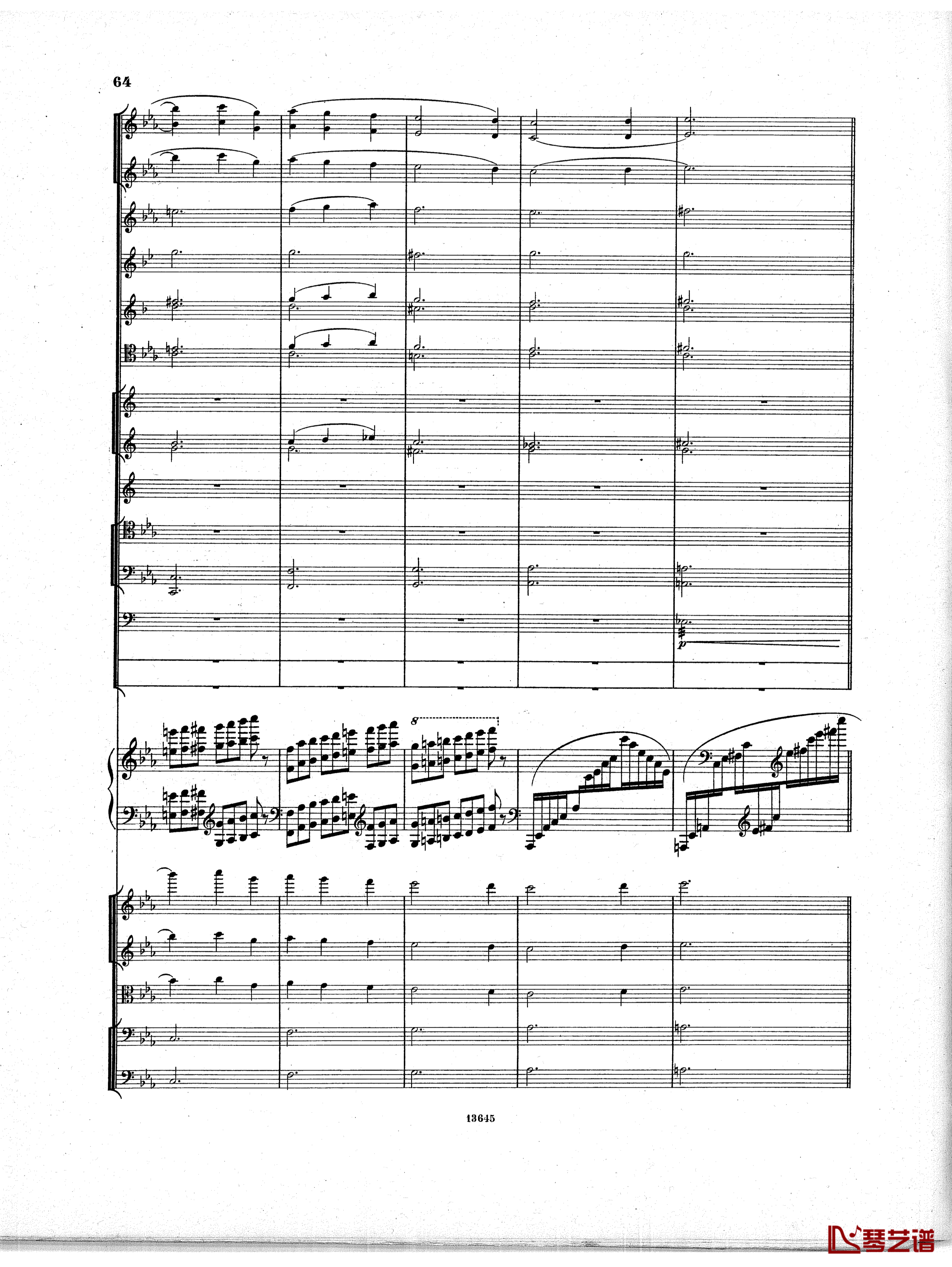 Lyapunov 降E小调第一钢琴协奏曲 Op.4钢琴谱-Lyapunov63