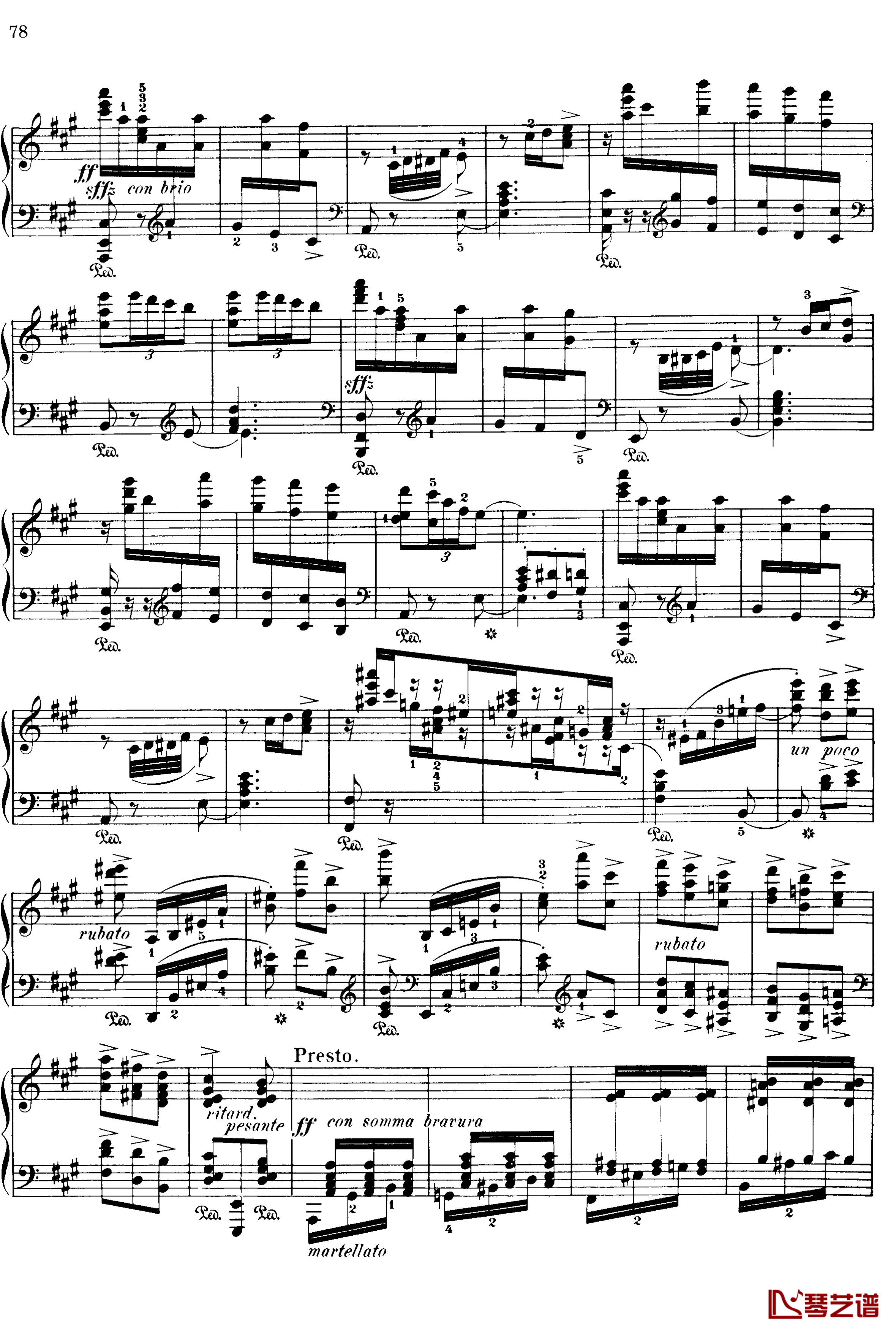 西班牙随想曲 Op.37钢琴谱-莫什科夫斯基-Moszkowski13