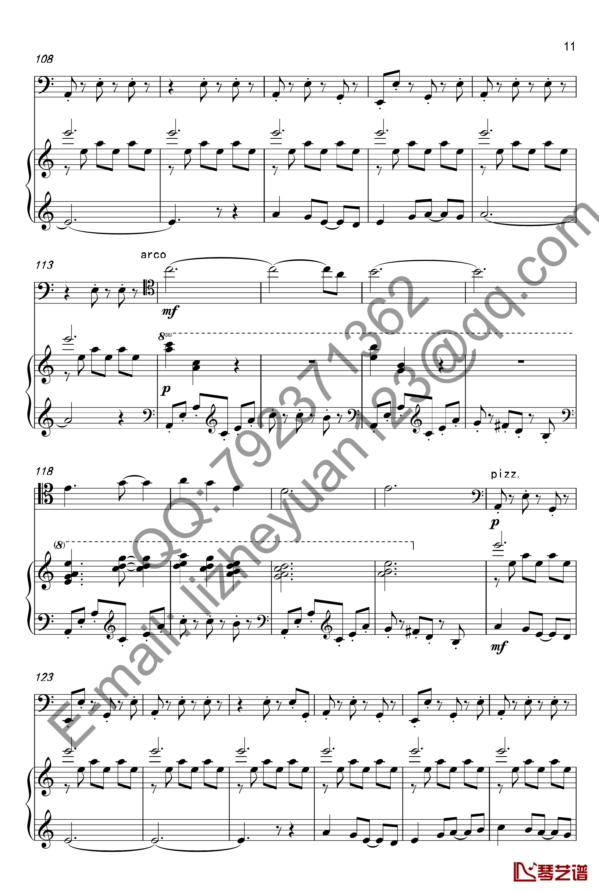 唐顿庄园主题曲钢琴谱-钢琴+大提琴-唐顿庄园11