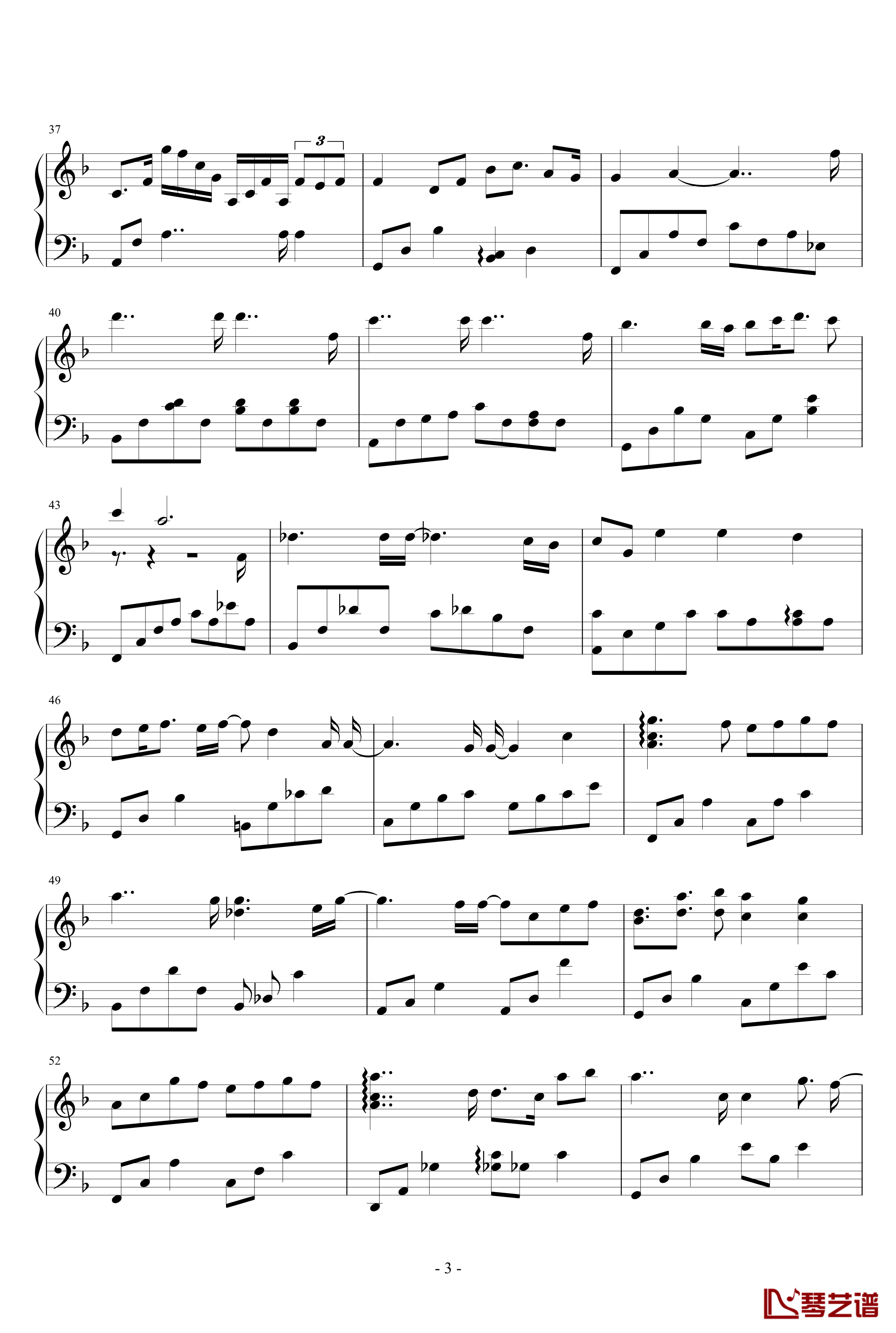 天国の階段钢琴谱-天国的阶梯3
