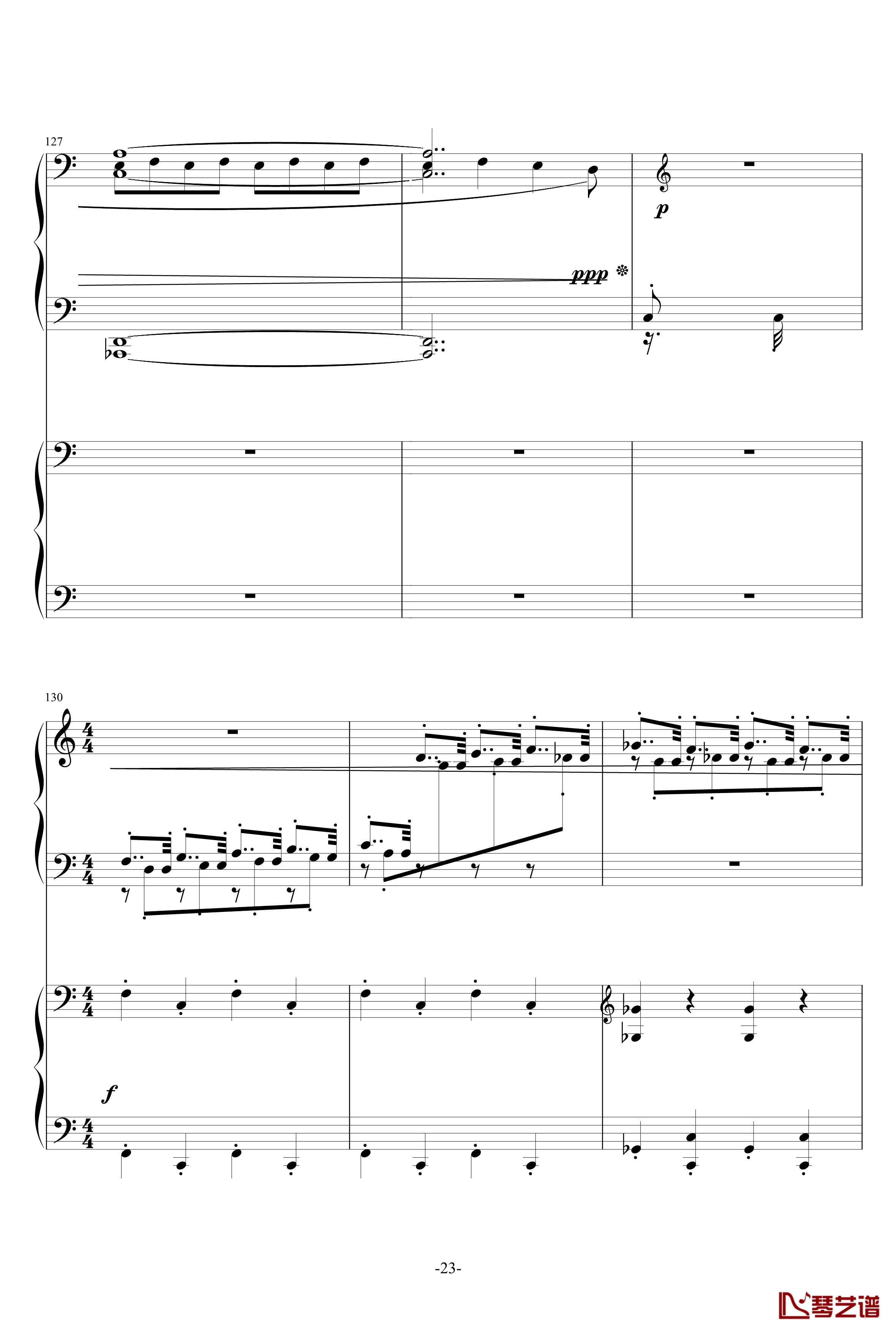 普罗科菲耶夫第三钢琴协奏曲第二乐章钢琴谱23