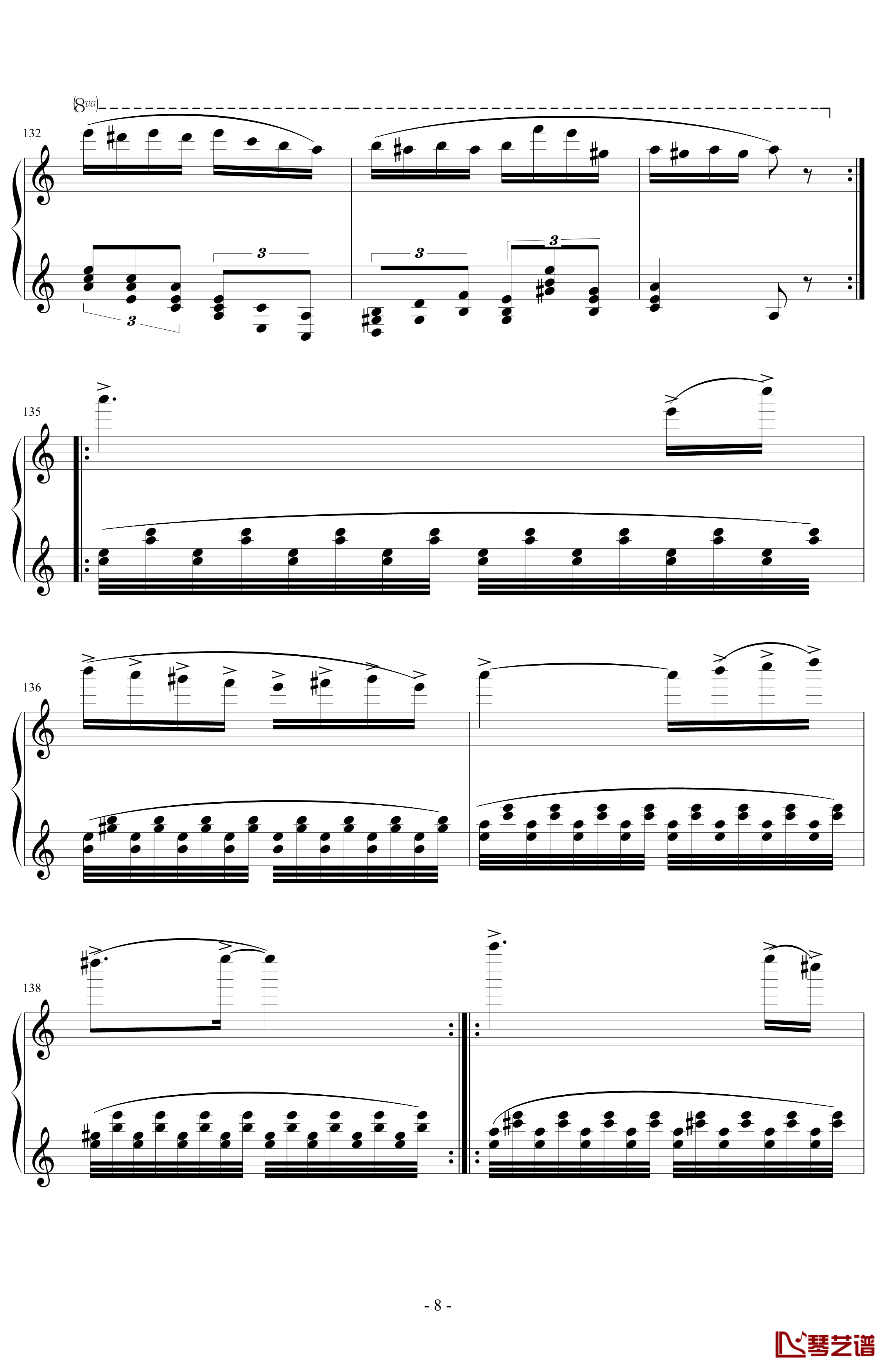 经典主题变奏曲钢琴谱-丁晓峰8