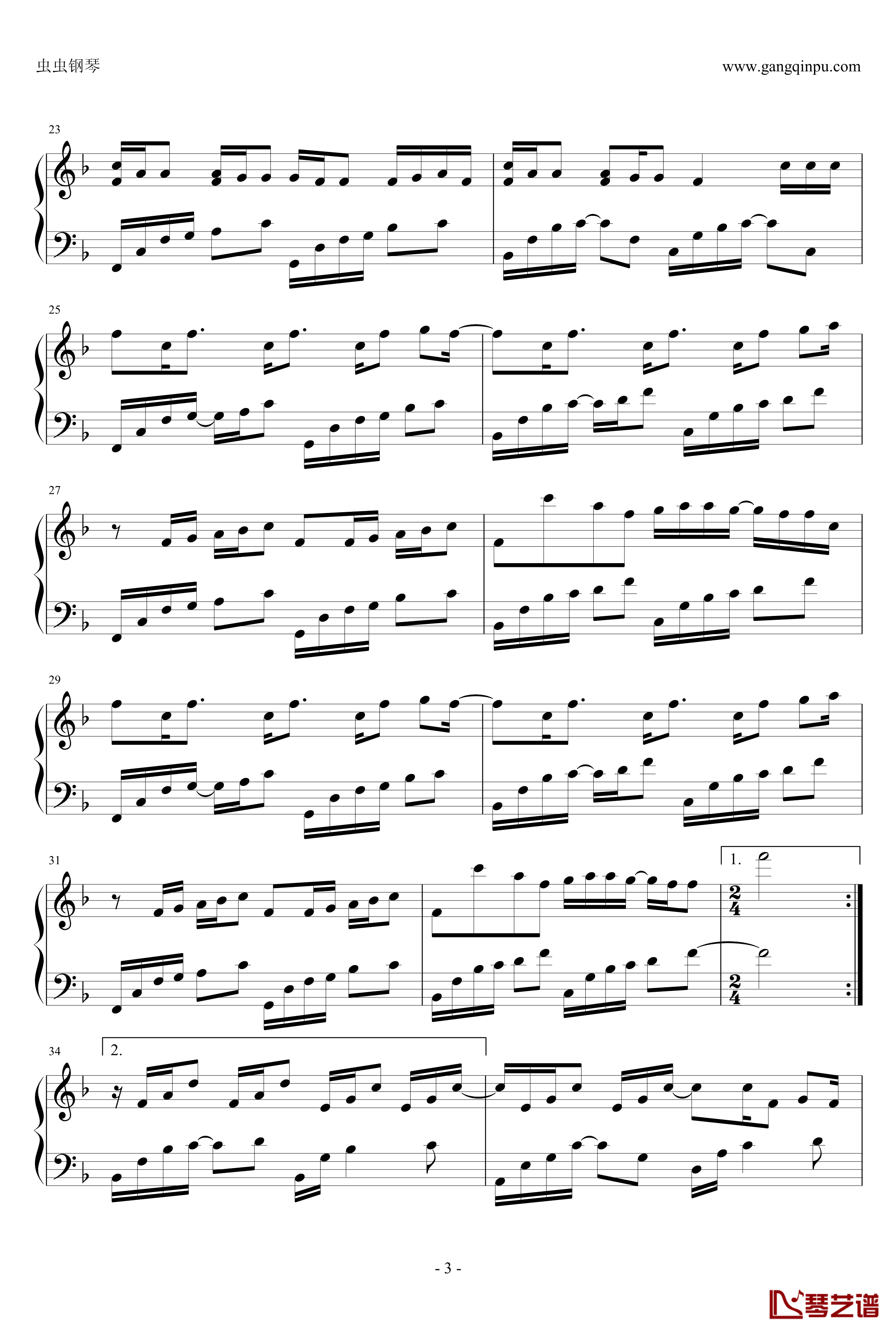 手语钢琴谱-周杰伦最新力作《十二新作》3