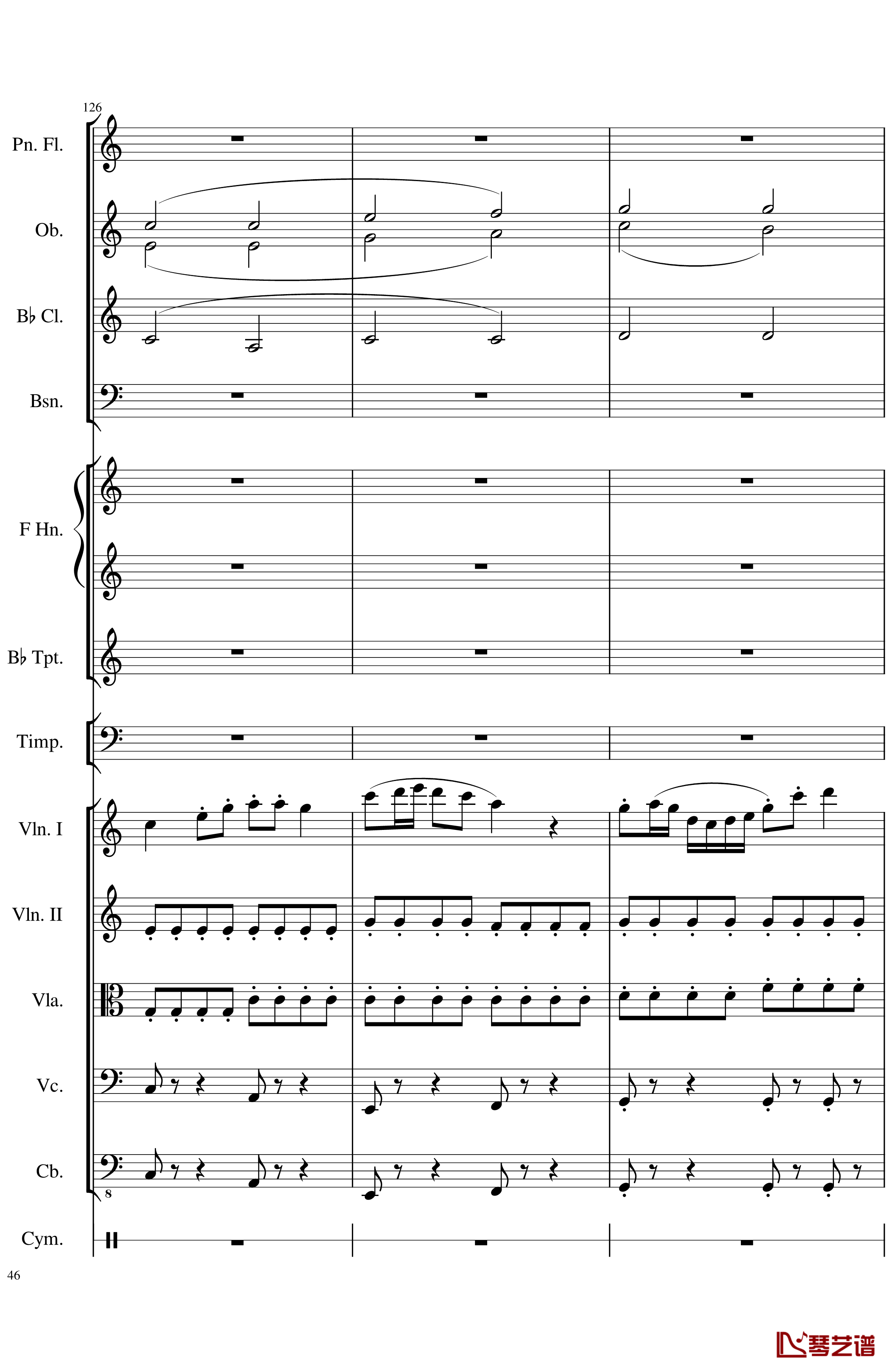 Op.122端午节快乐钢琴谱-长笛与乐队协奏曲-一个球46