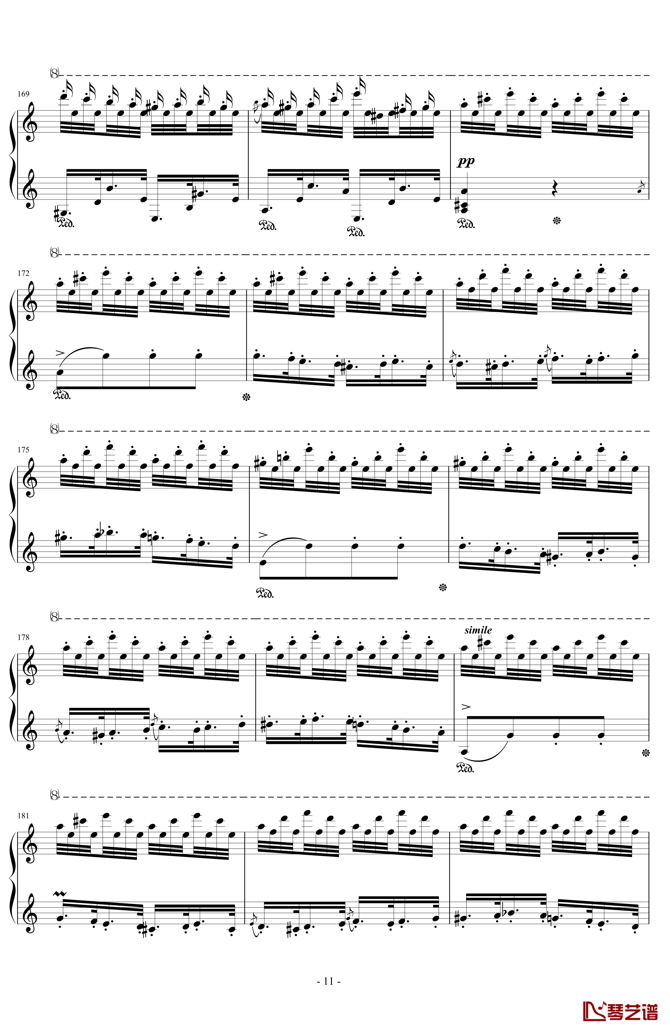 匈牙利狂想曲14号钢琴谱-李斯特的又一首宏大的作品-李斯特11