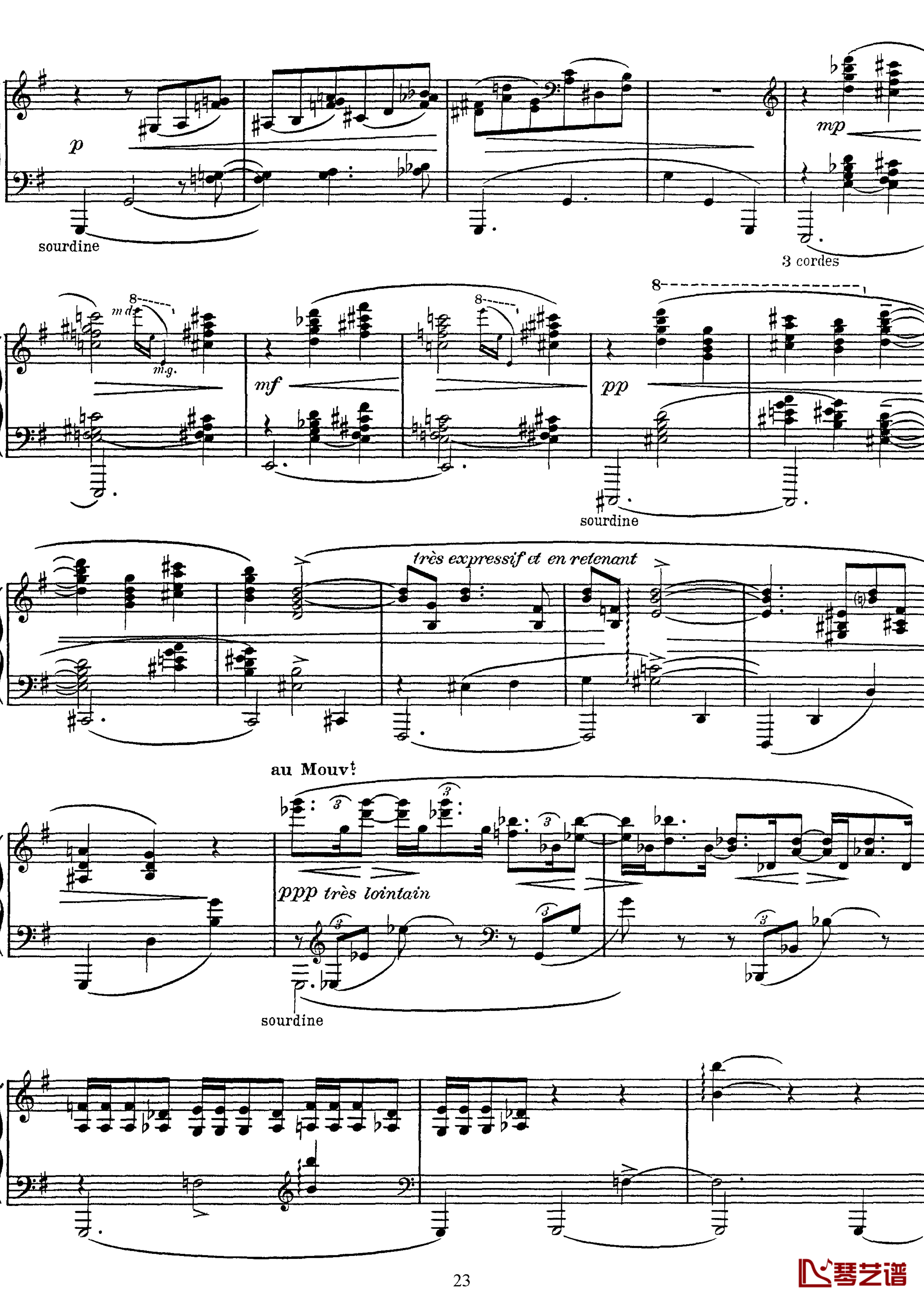 高贵而伤感的圆舞曲钢琴谱-拉威尔-Ravel23