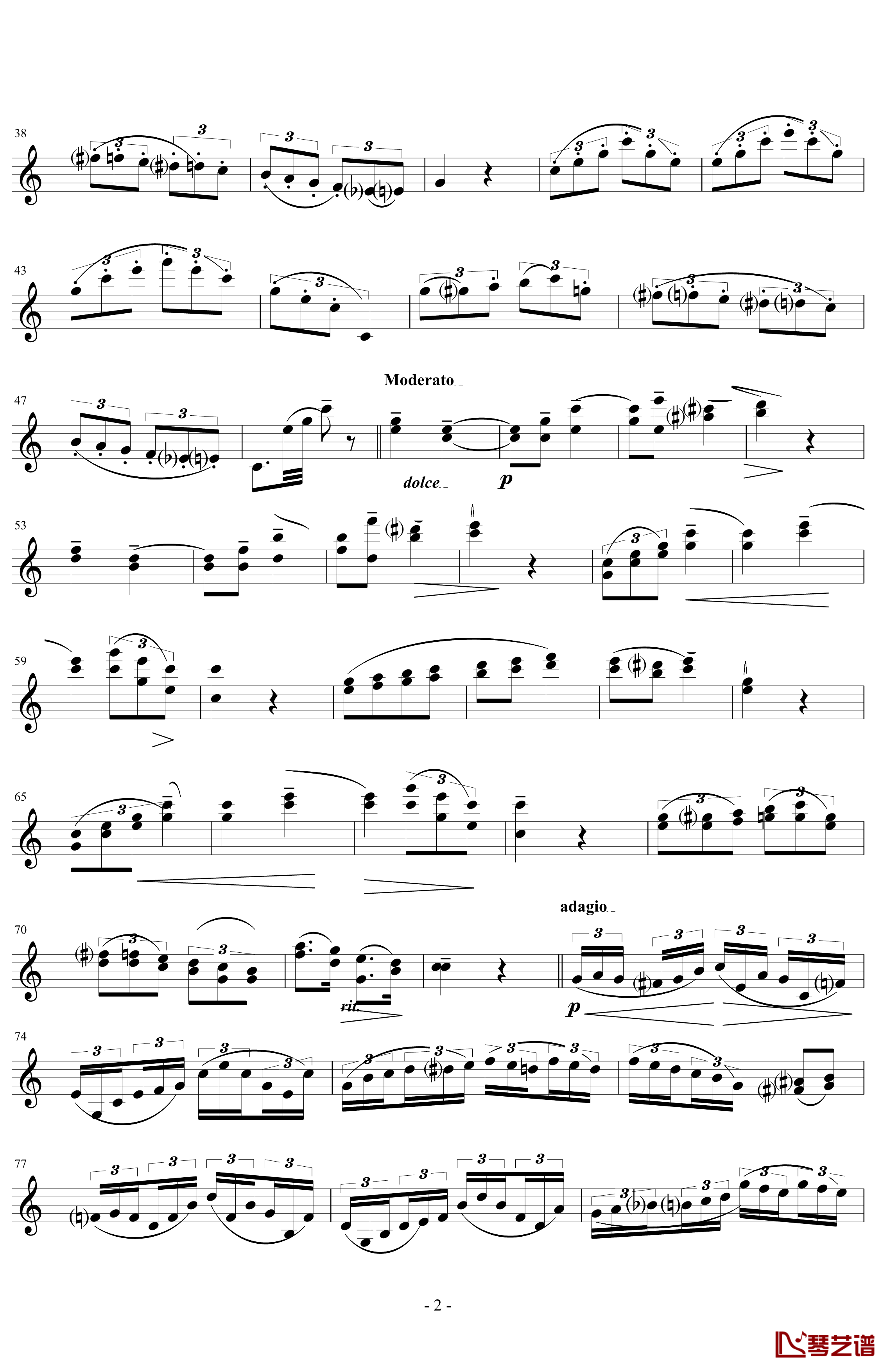 莫扎特主题变奏曲钢琴谱-DXF2