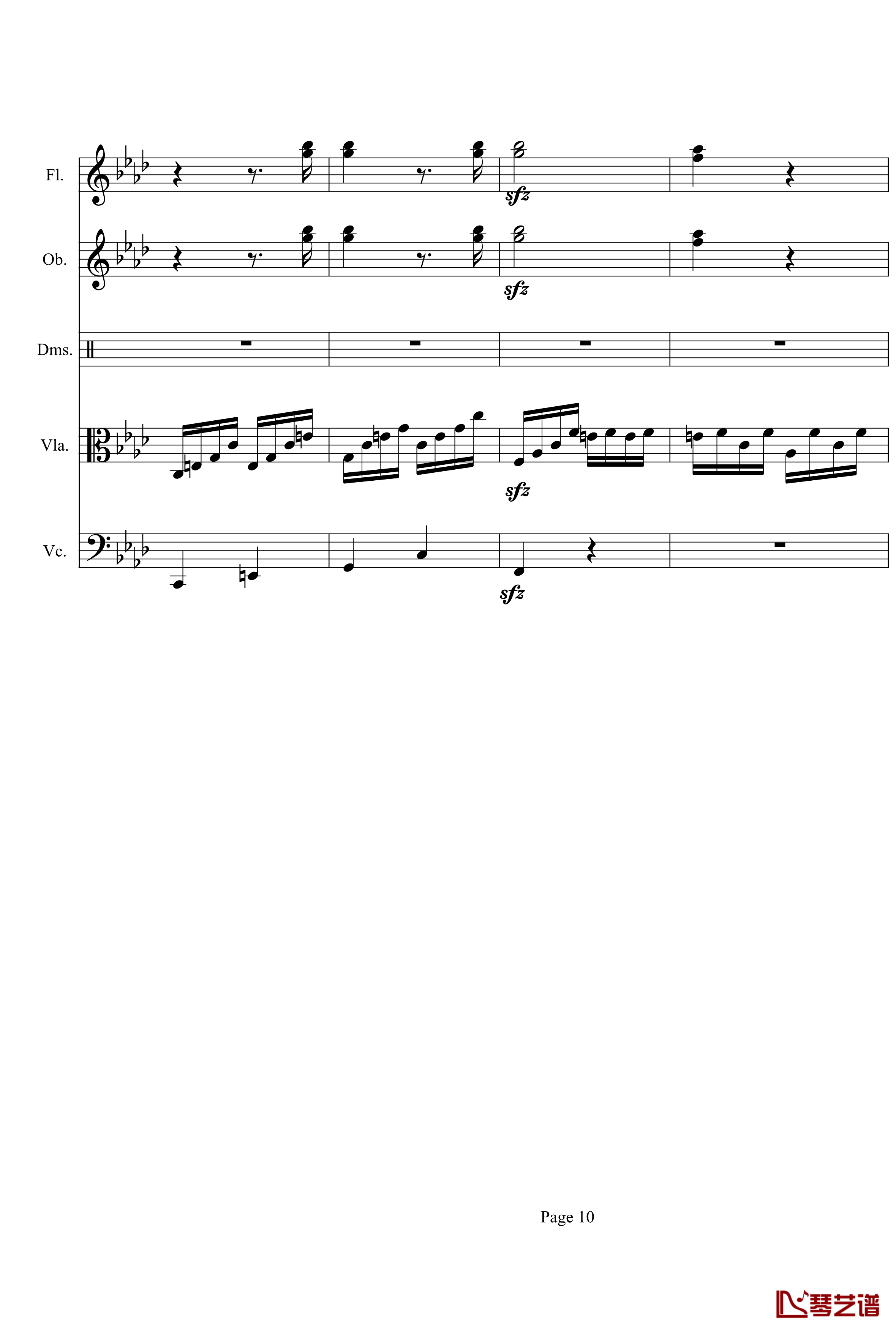 奏鸣曲之交响第23首Ⅲ钢琴谱--贝多芬-beethoven10