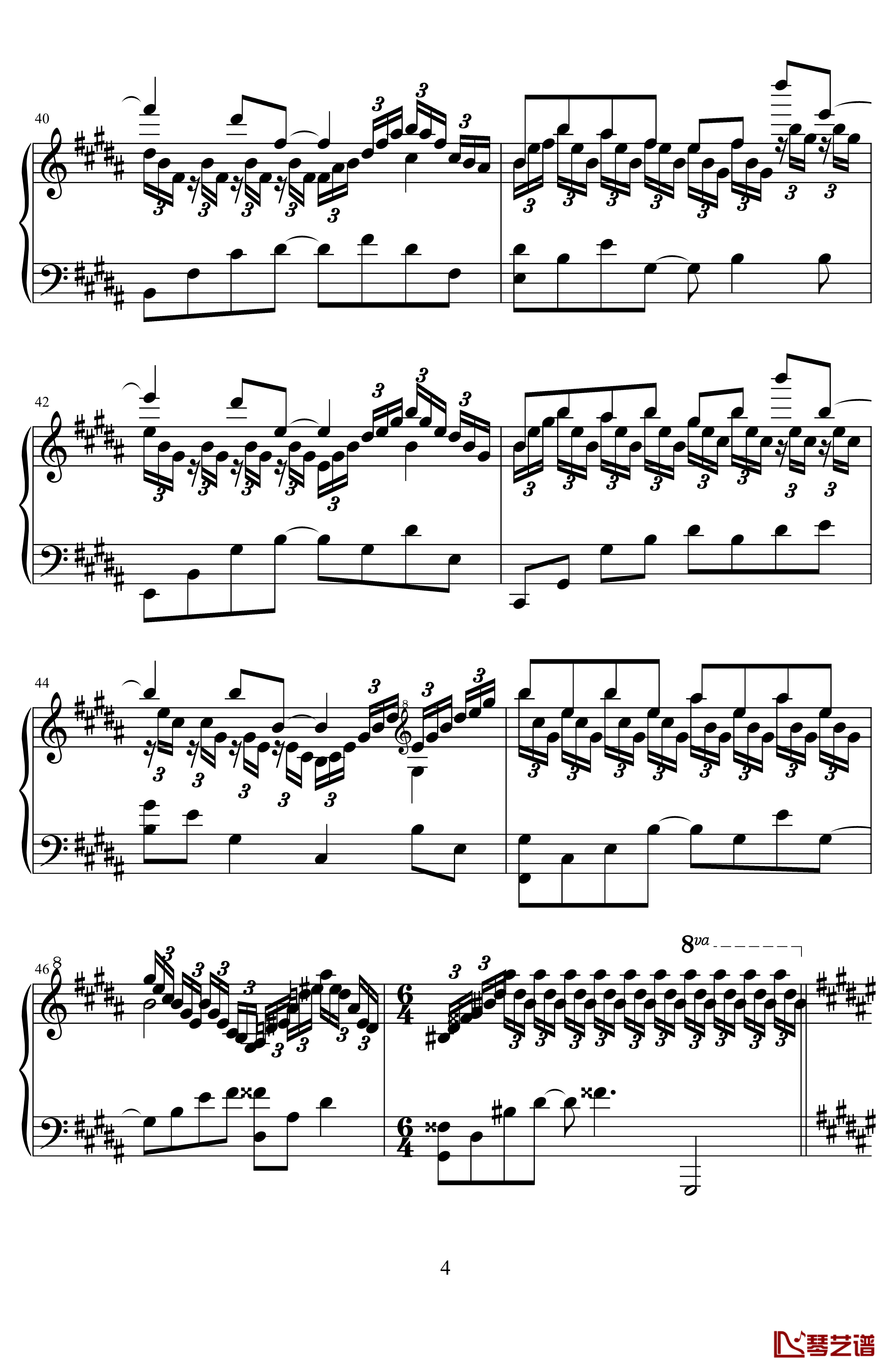 波纹钢琴谱-天籁传声4
