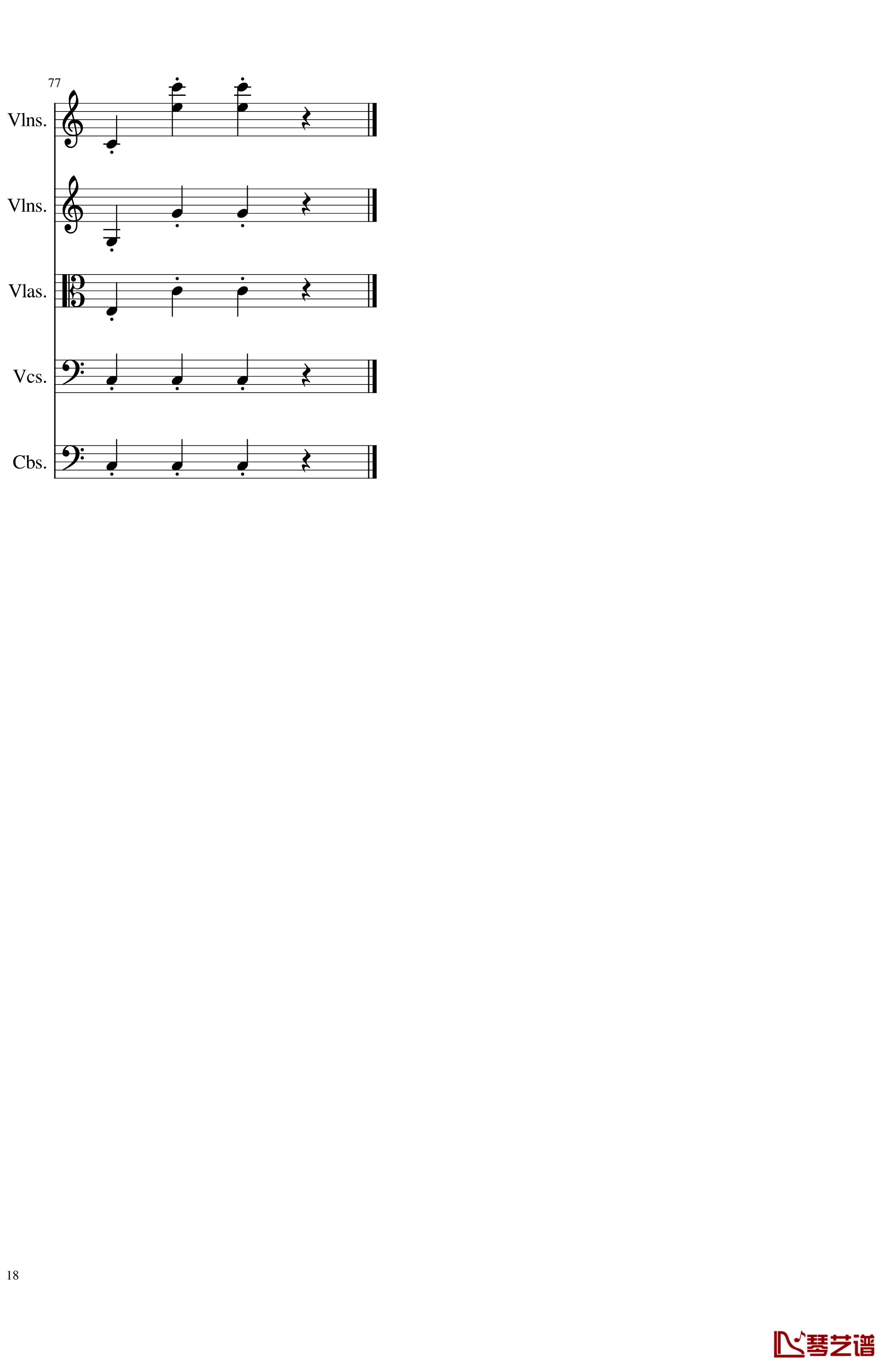 March in C, Op.124b钢琴谱-一个球18