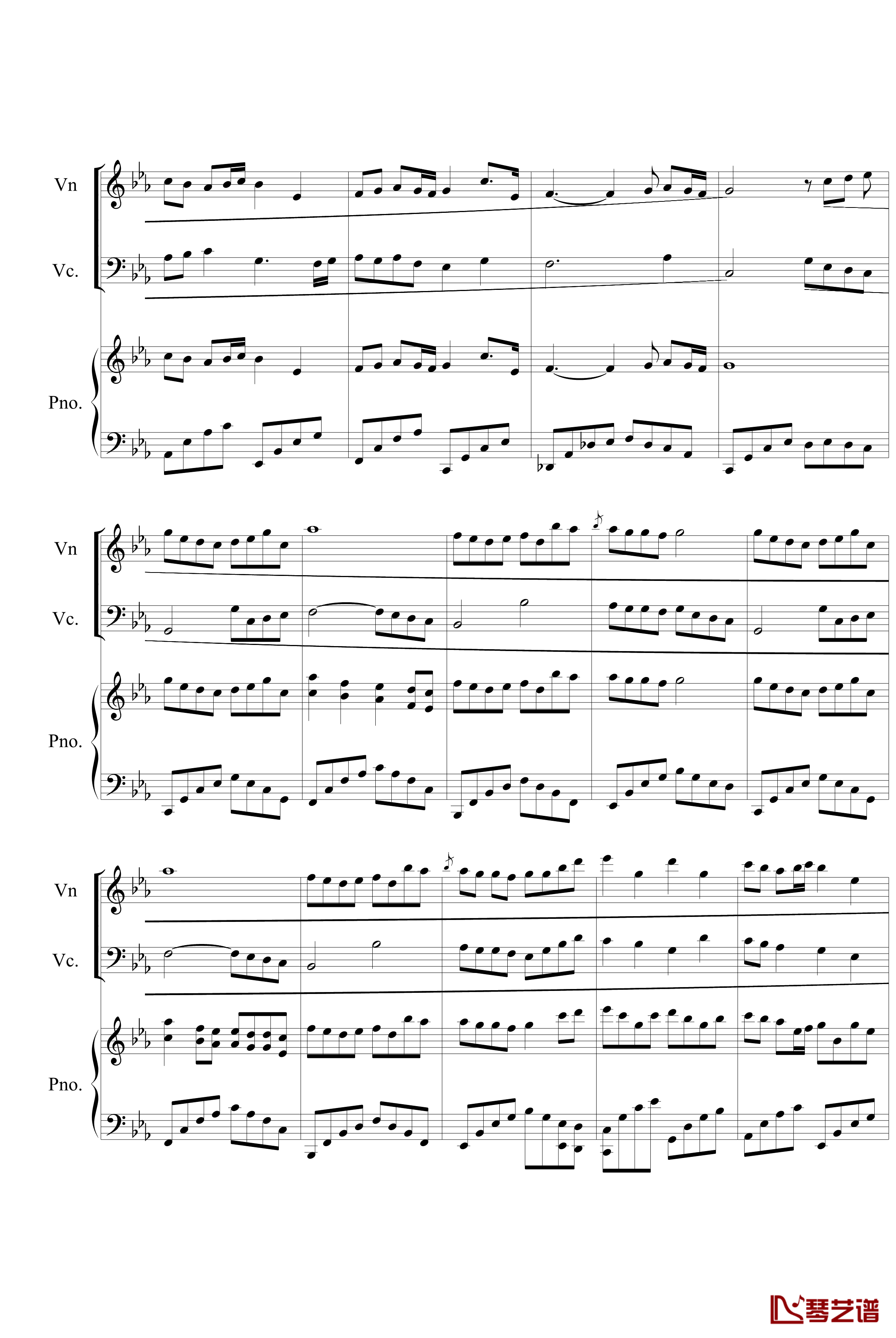C小调柔版钢琴谱-雅尼2