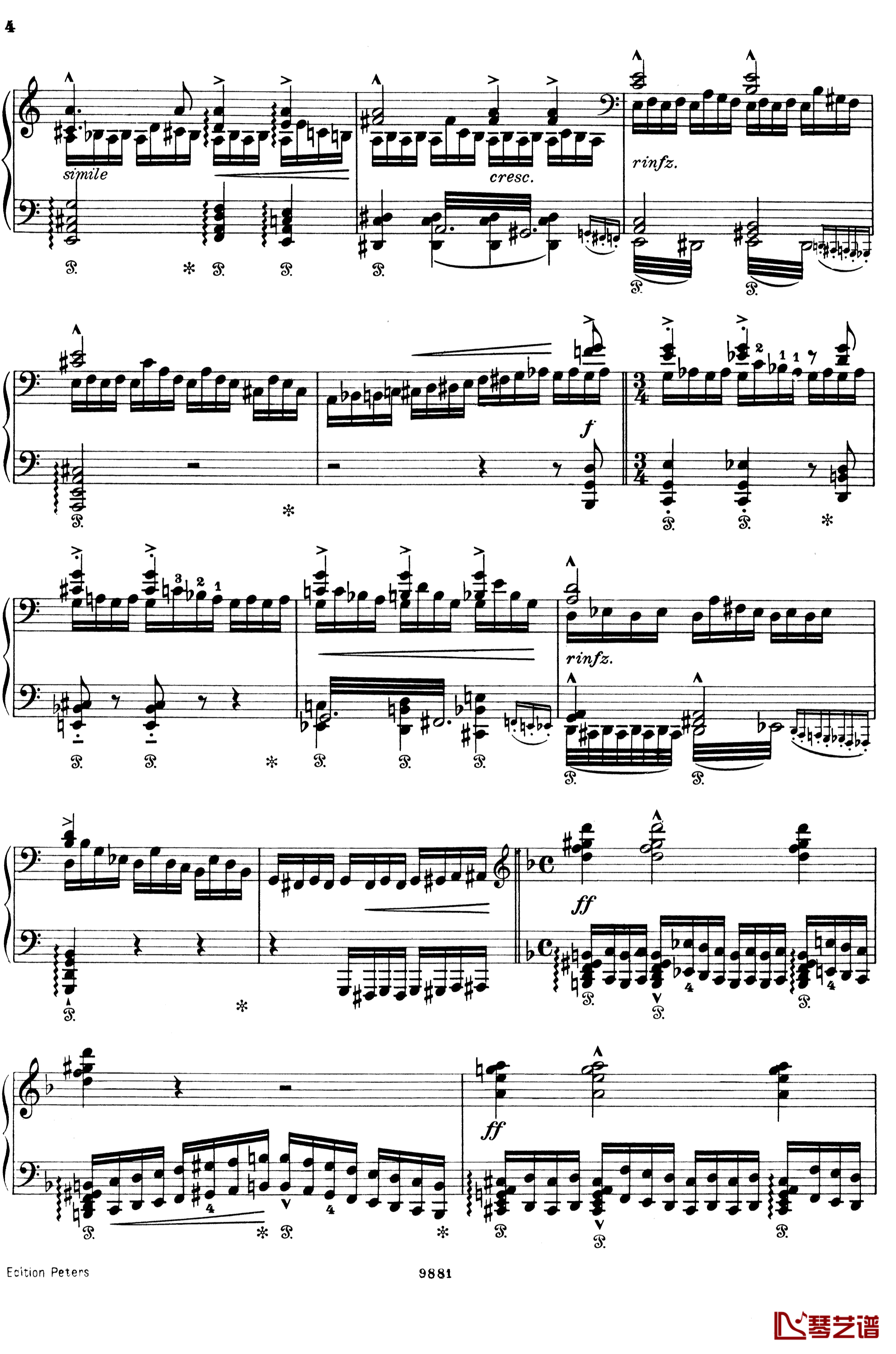 唐璜的回忆钢琴谱-李斯特 S.418-李斯特4