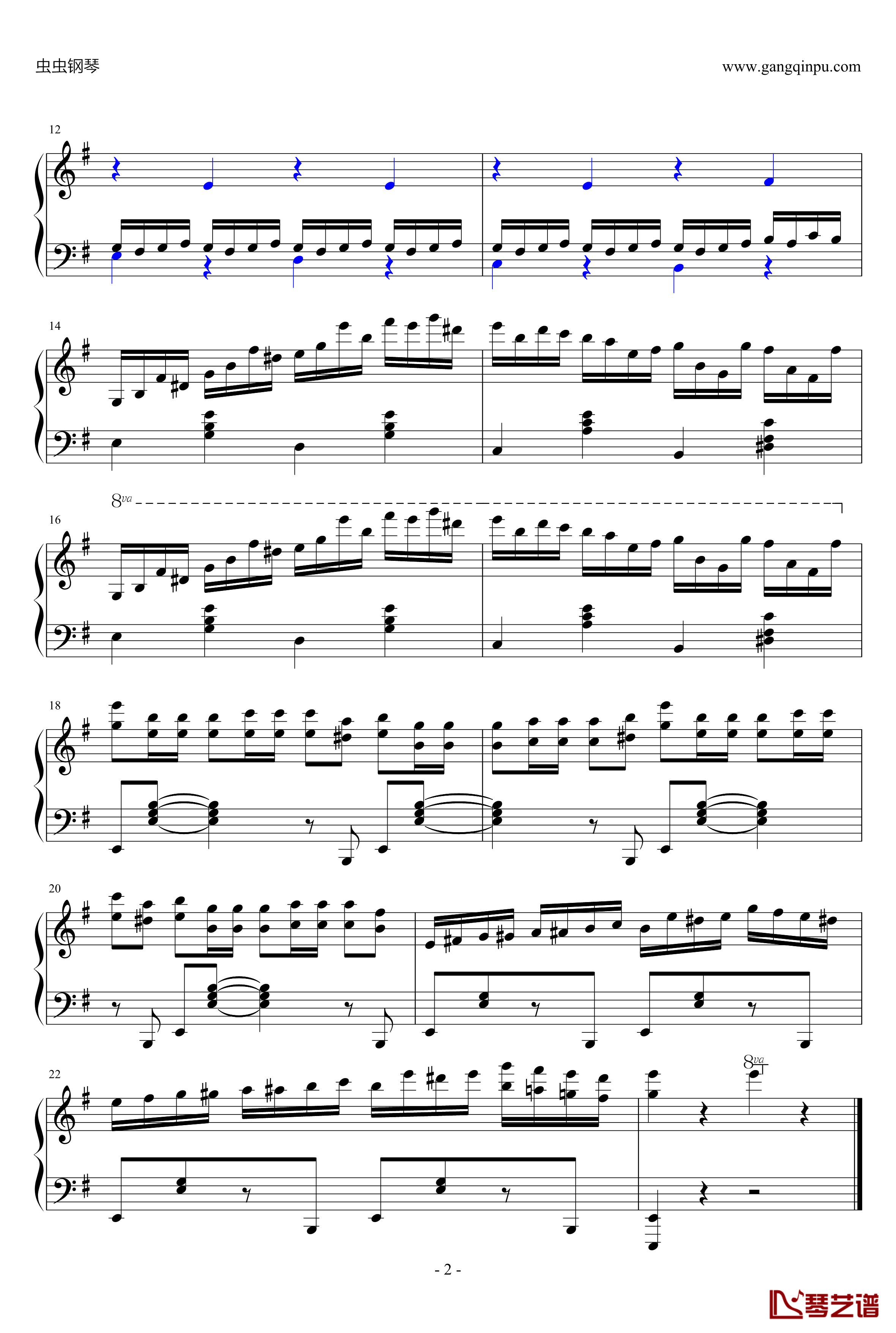 SECRET钢琴谱-簡易版-周杰伦2