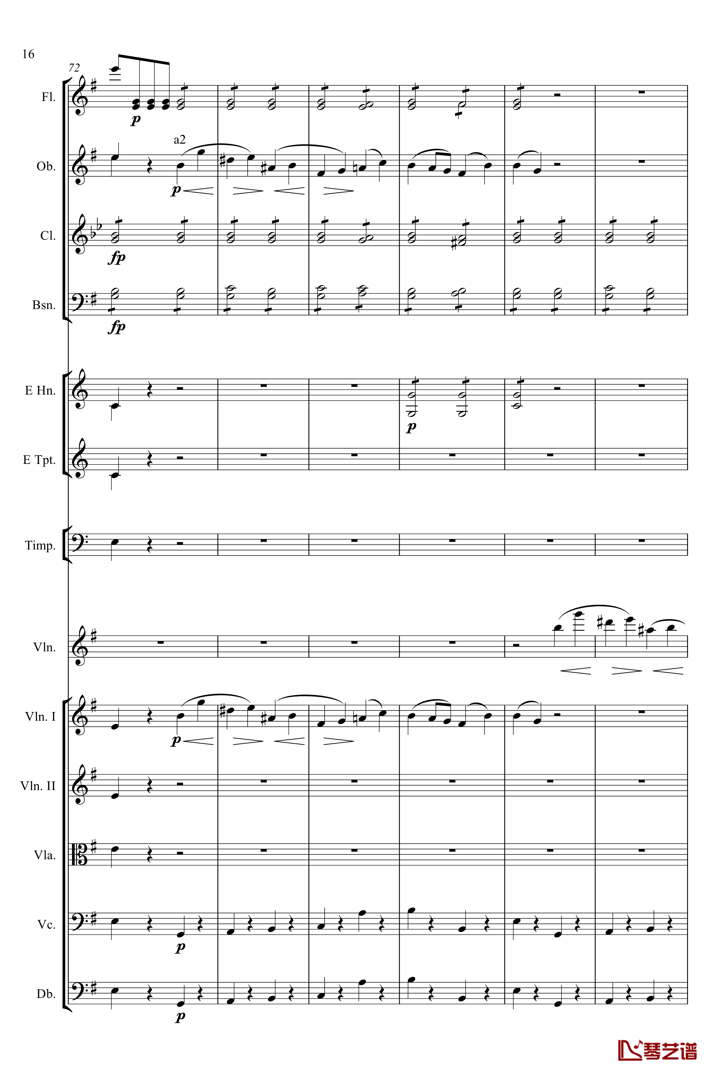 e小调小提琴协奏曲Op.64钢琴谱-第一乐章-门德尔松16