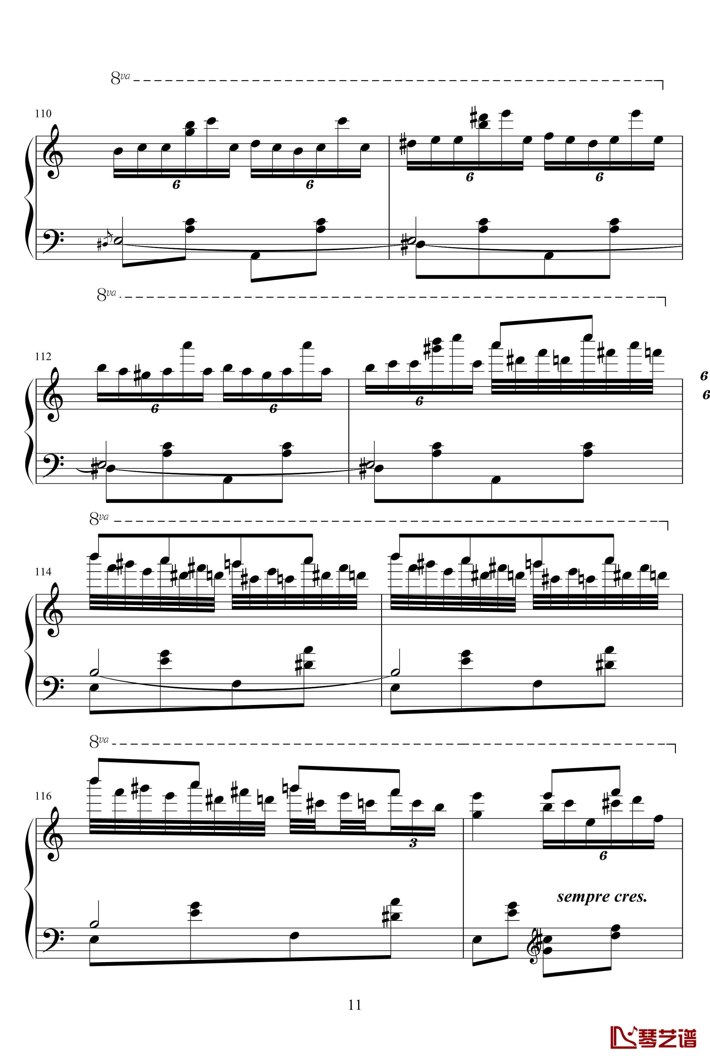 土耳其进行曲钢琴谱-原版-莫扎特-瓦洛多斯11