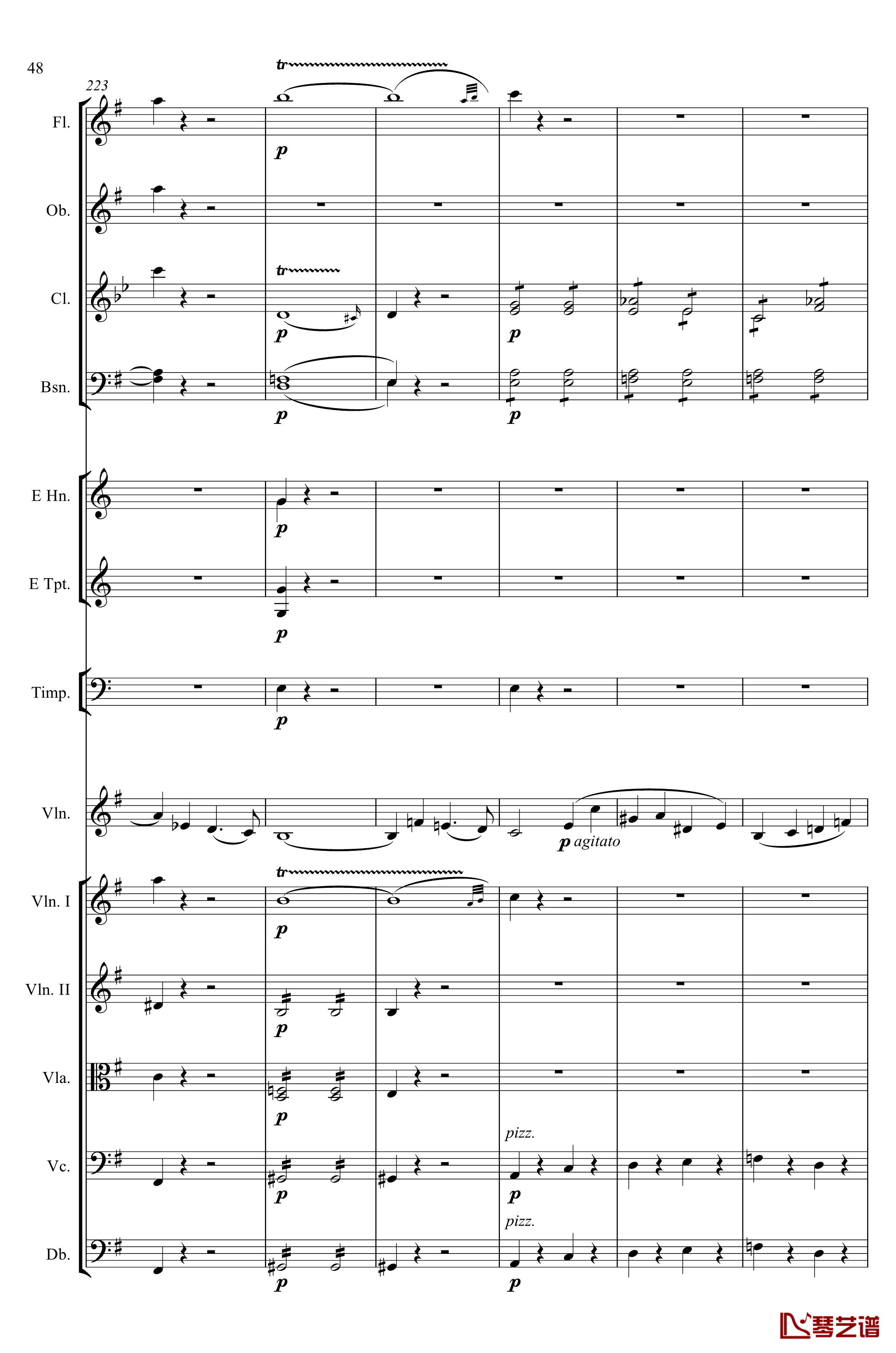 e小调小提琴协奏曲Op.64钢琴谱-第一乐章-门德尔松48