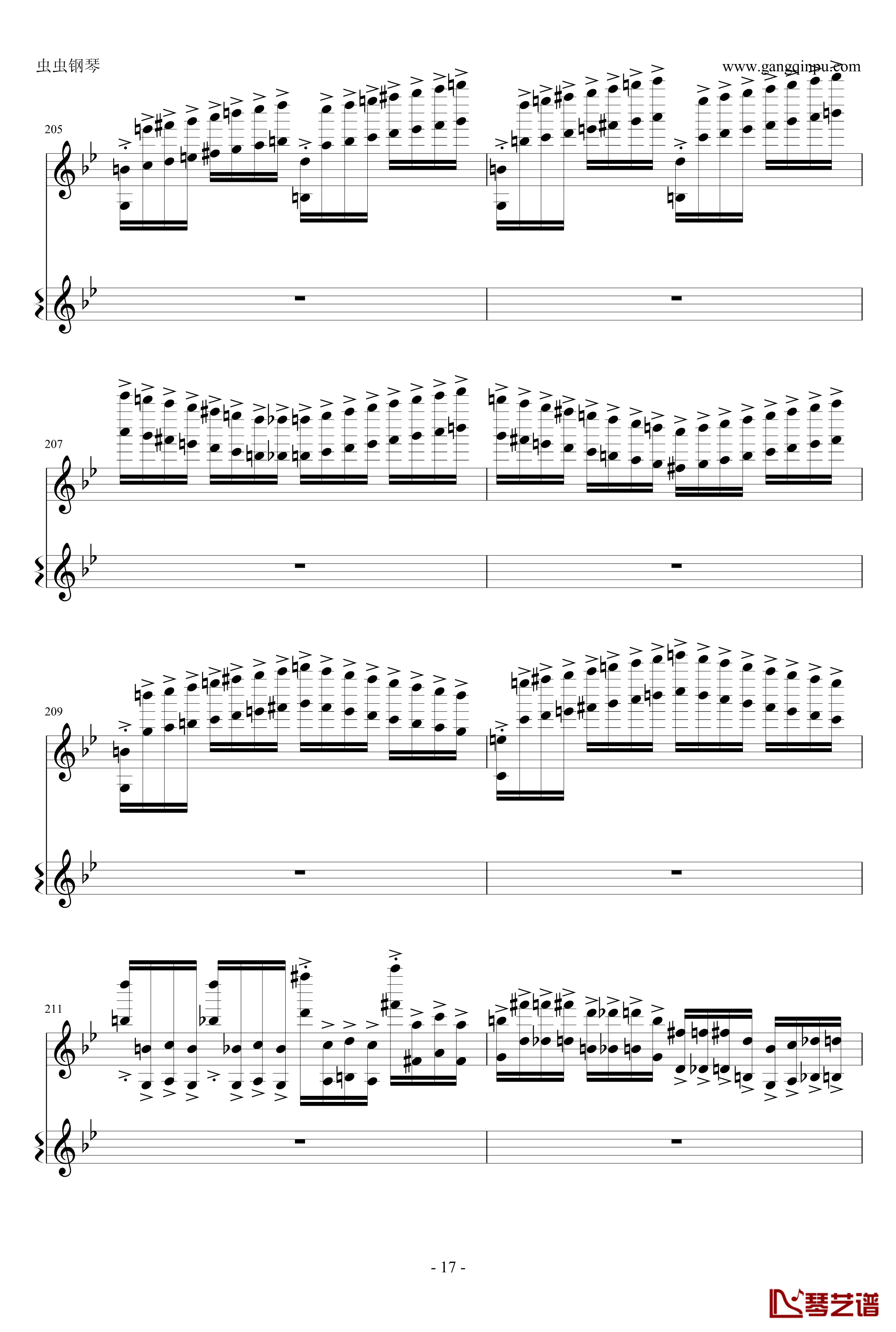 意大利国歌钢琴谱-变奏曲修改版-DXF17