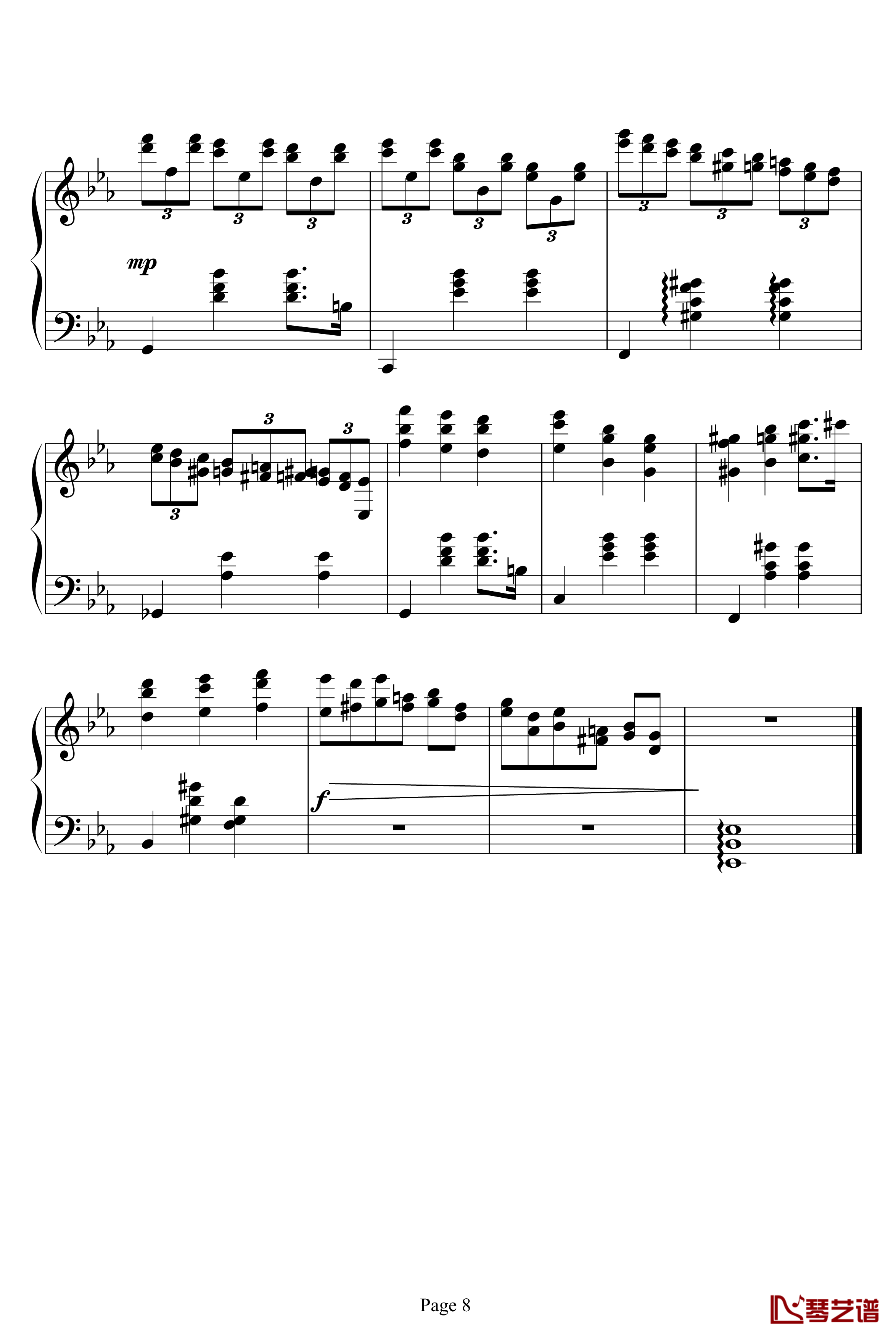 Magic Waltz钢琴谱-海上钢琴师8
