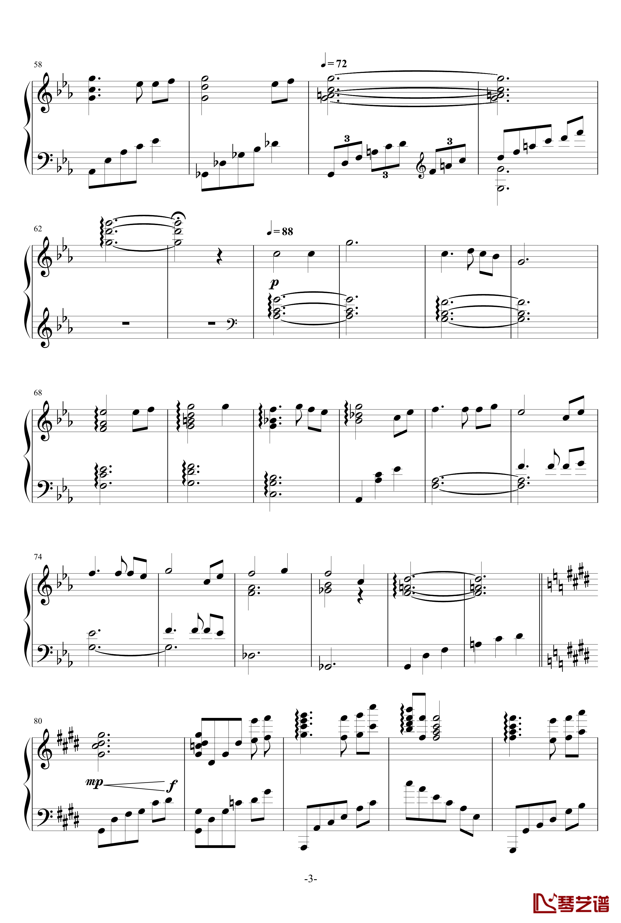 罪恶王冠Euterpe钢琴谱-Animenz简化版v2-エウテルペ-EGOIST3