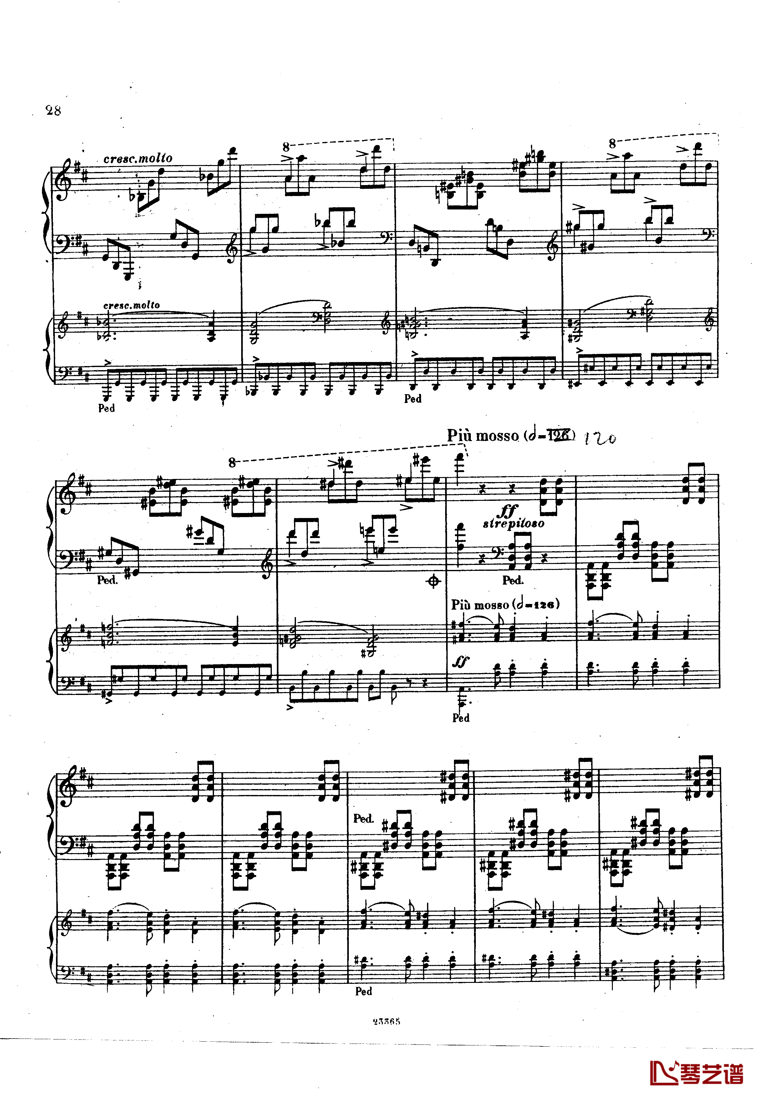 g小调钢琴协奏曲  Op.15钢琴谱-斯甘巴蒂28