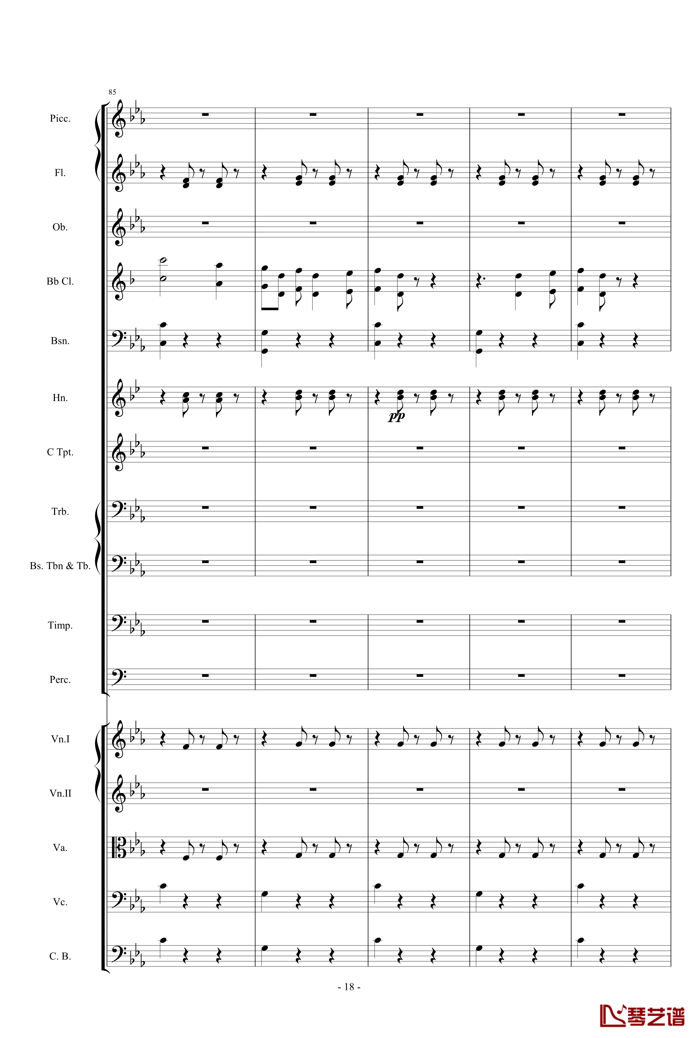 愤怒的小鸟交响曲第三乐章Op.5 no.3钢琴谱-1057257818