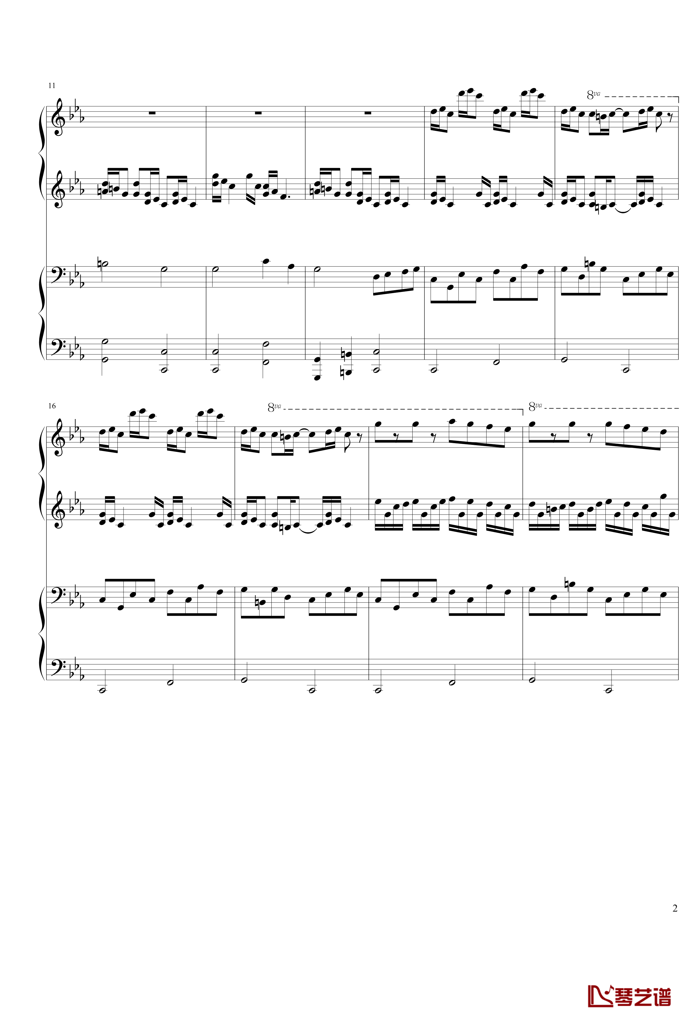 Croatian Rhapsody钢琴谱-马克西姆-Maksim·Mrvica2