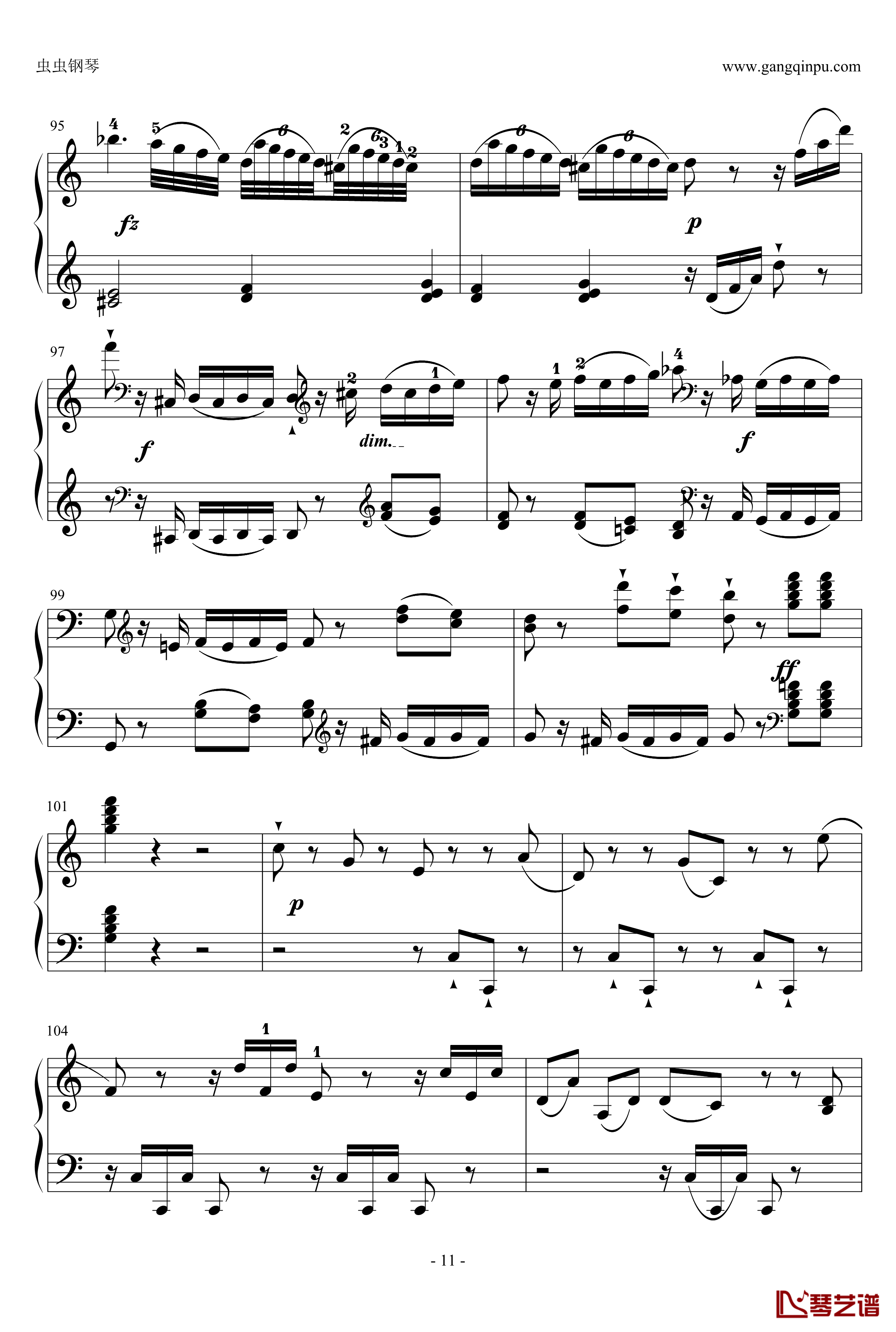 C大调奏鸣曲钢琴谱第一乐章-海顿11