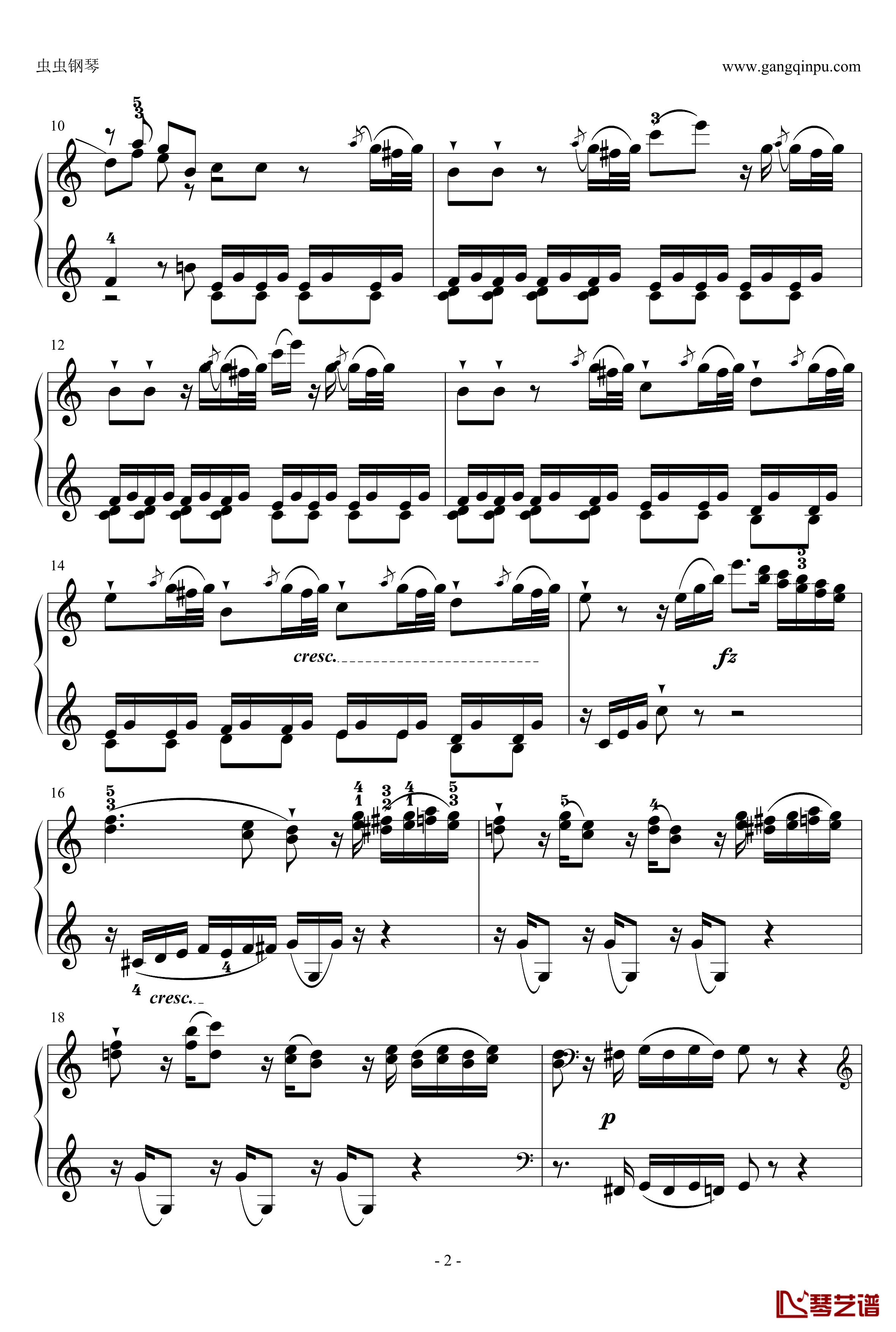 C大调奏鸣曲钢琴谱第一乐章-海顿2