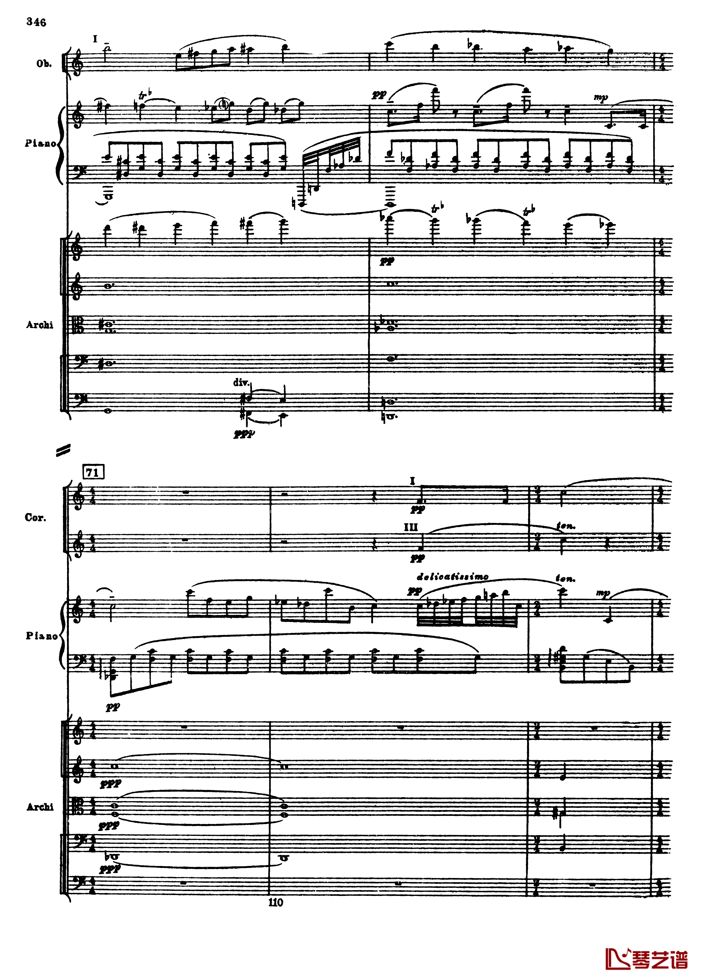 普罗科菲耶夫第三钢琴协奏曲钢琴谱-总谱-普罗科非耶夫78