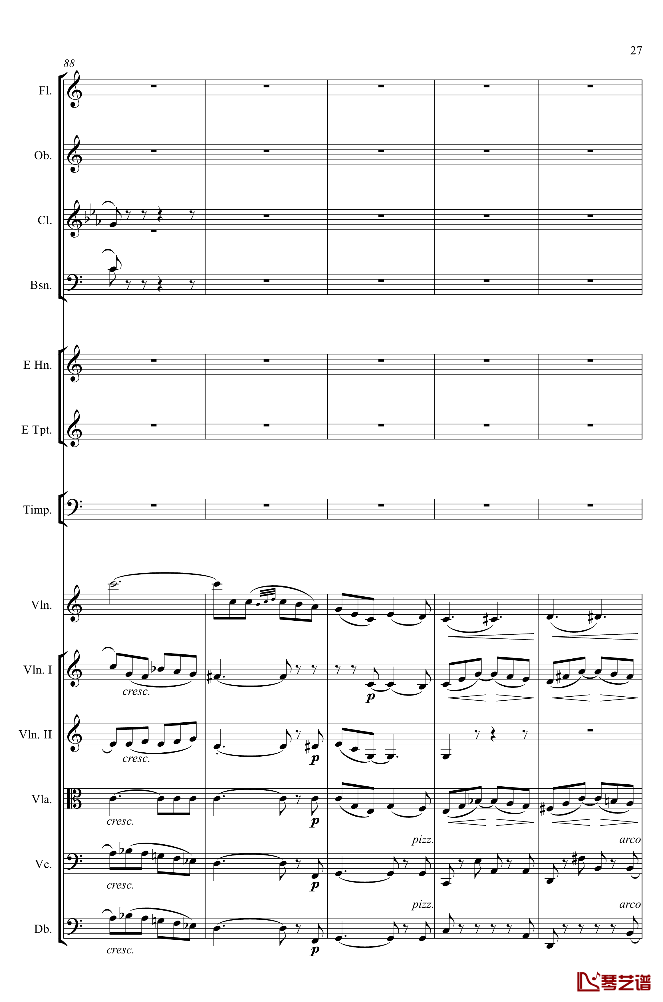 e小调小提琴协奏曲Op.64钢琴谱-第二乐章-Felix Mendelssohn27