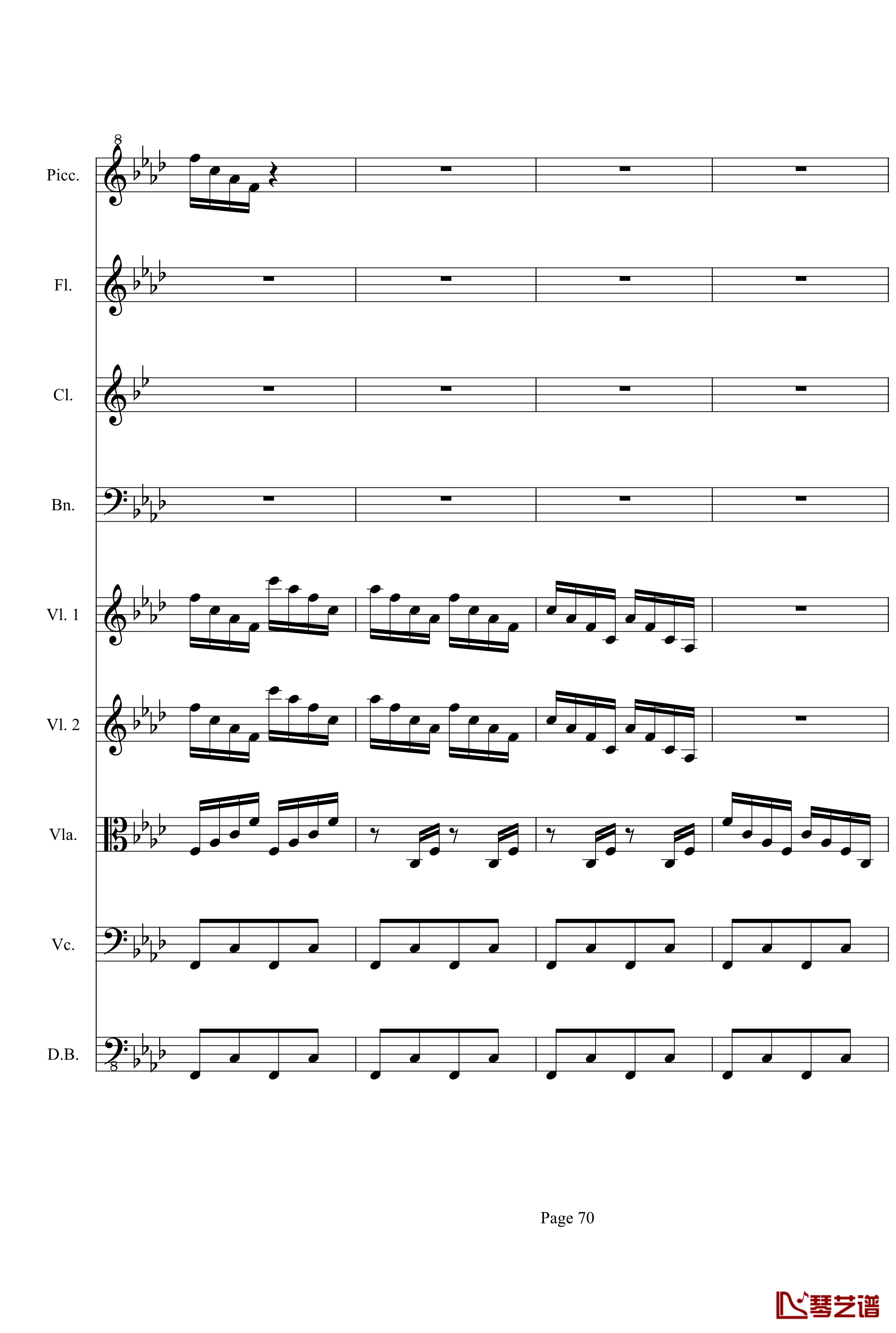 奏鸣曲之交响第23首Ⅲ钢琴谱--贝多芬-beethoven70