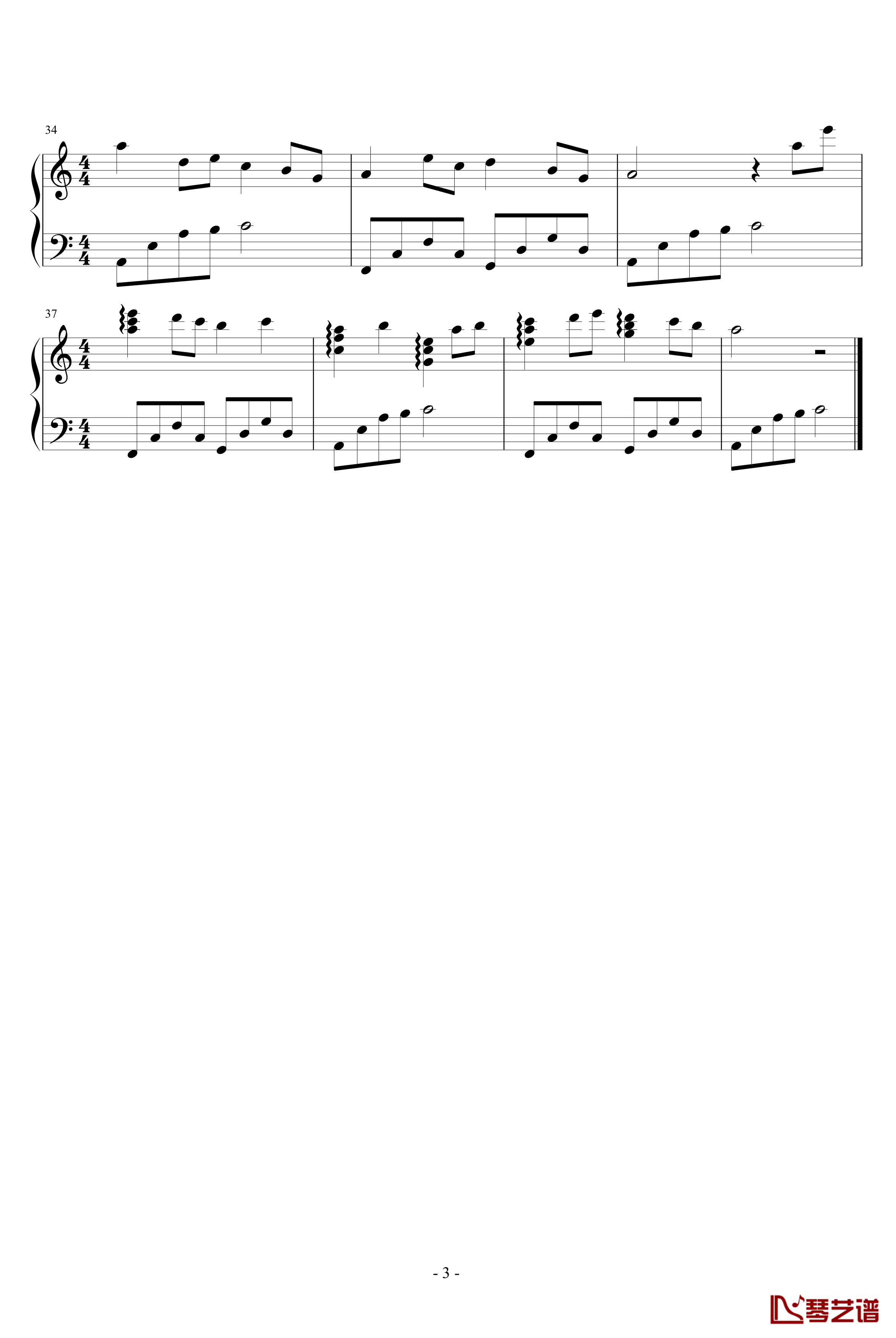 梦境钢琴谱-Chopinist3