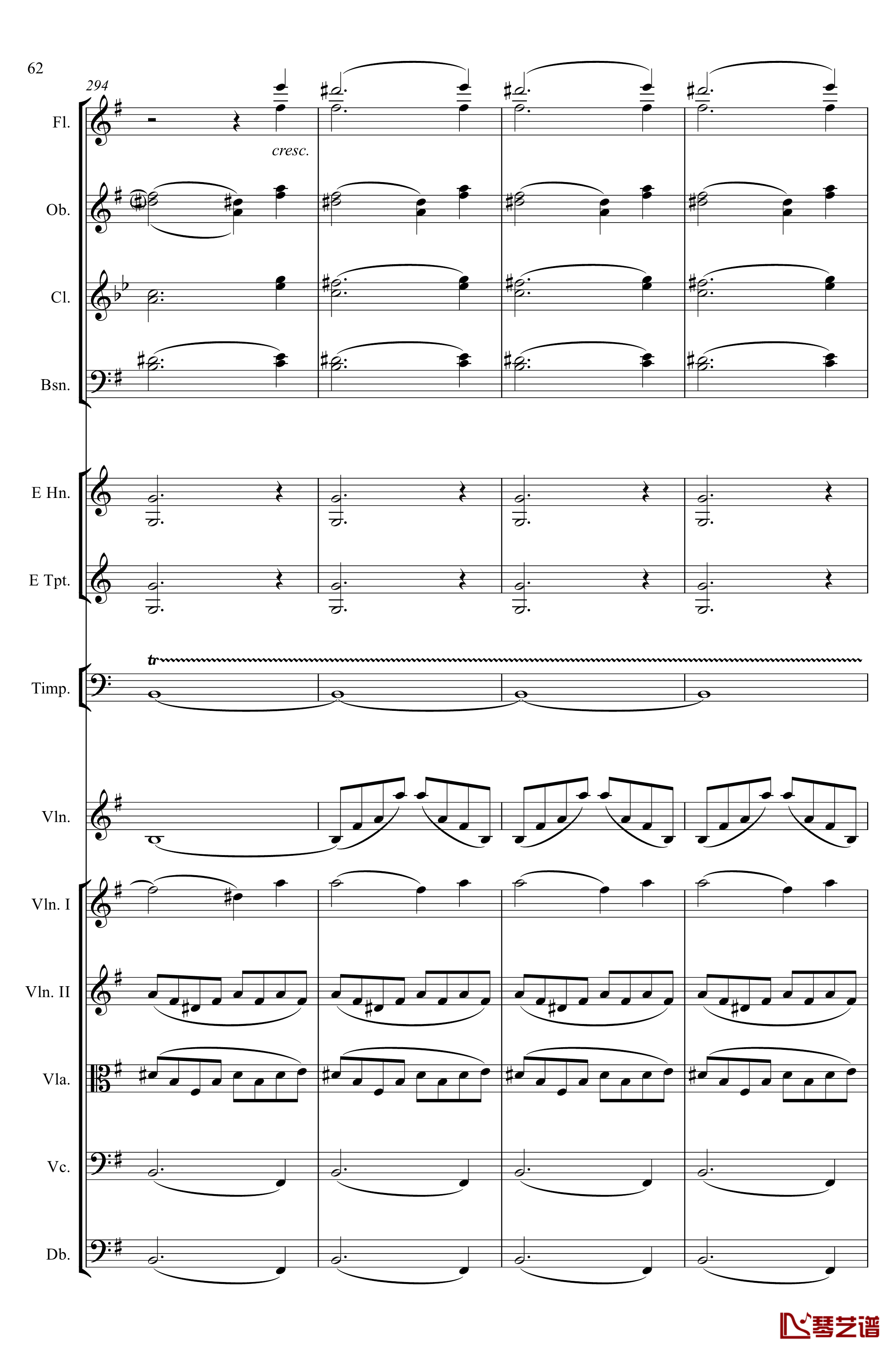 e小调小提琴协奏曲Op.64钢琴谱-第一乐章-门德尔松62